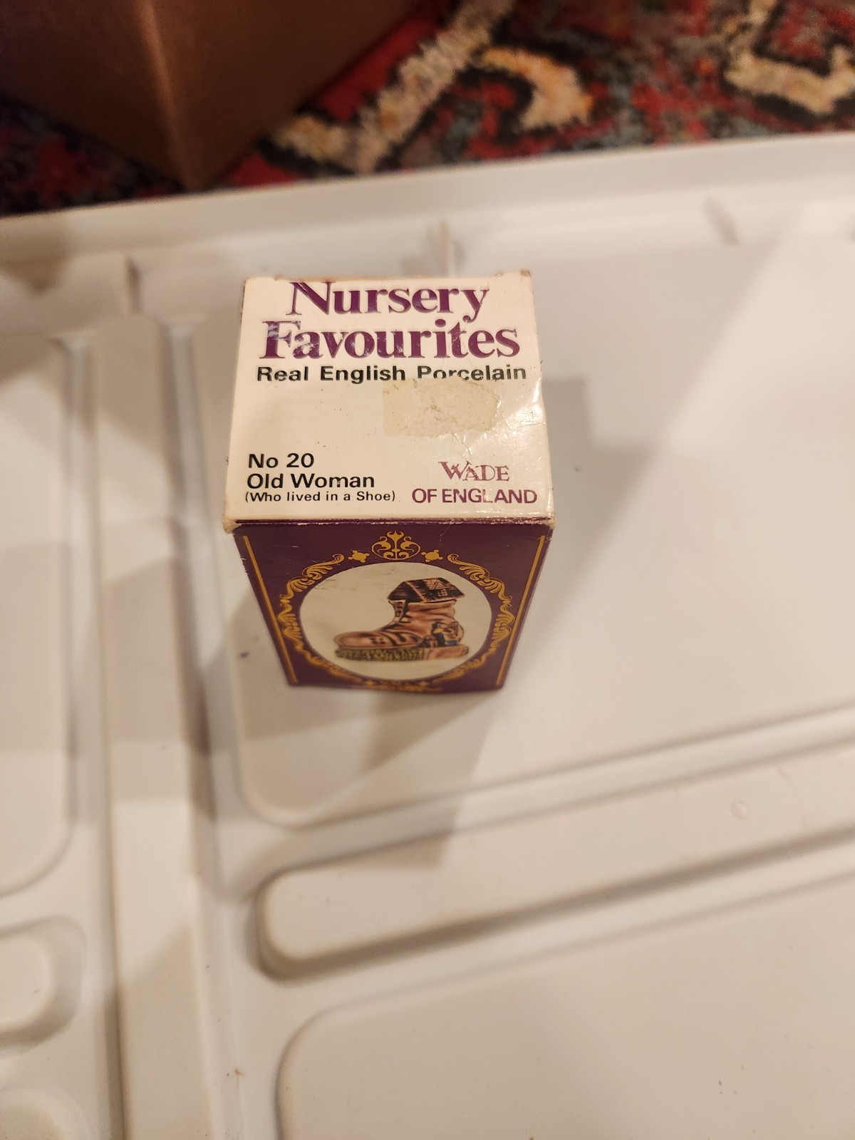 VTG Wade England Nursery Favourites No 20 Old Woman In A Shoe Figurine Box 1976