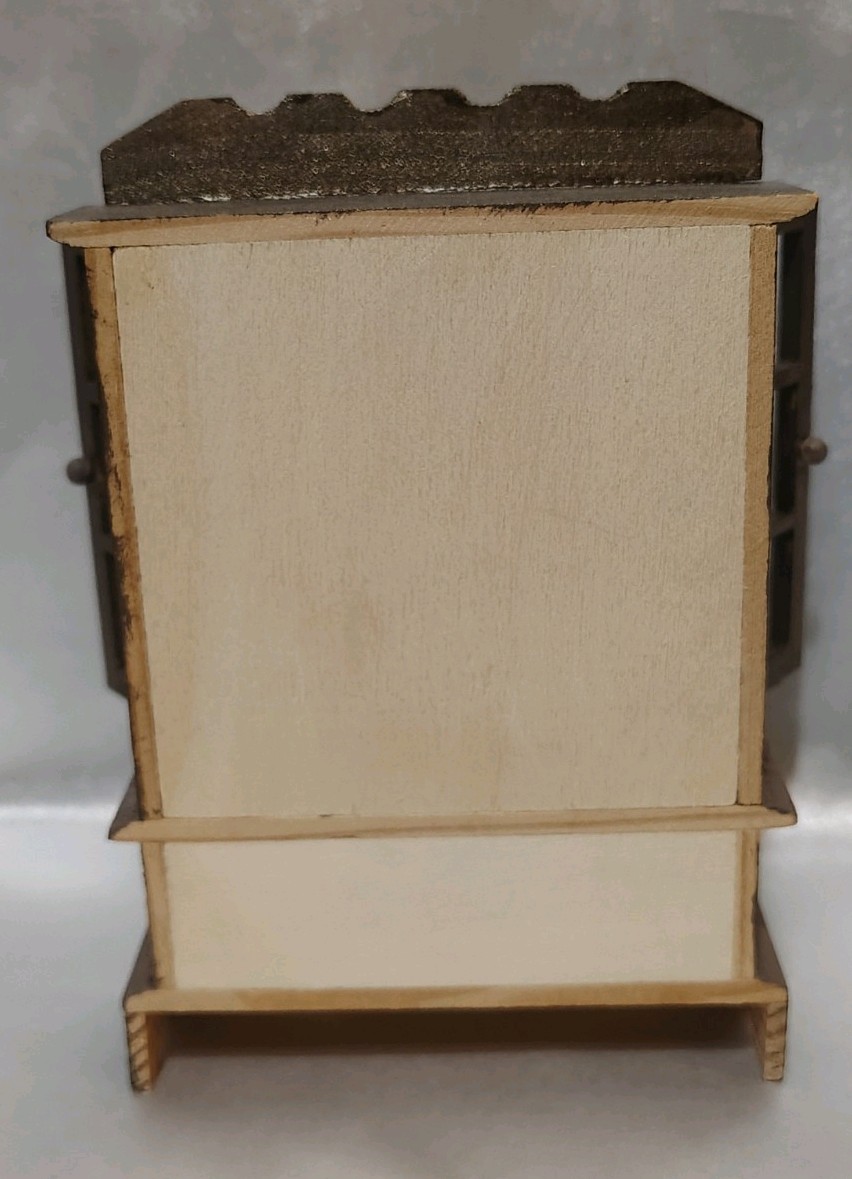Vintage Hand Painted Minature Curio Cabinet- Semi-finished