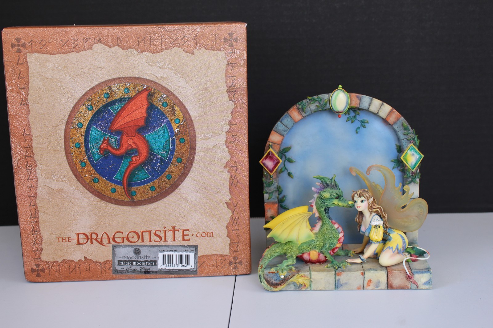 Dragonsite Magic Moonstone Linda Biggs Limited Ed Figurine Fairy Dragon LB31062