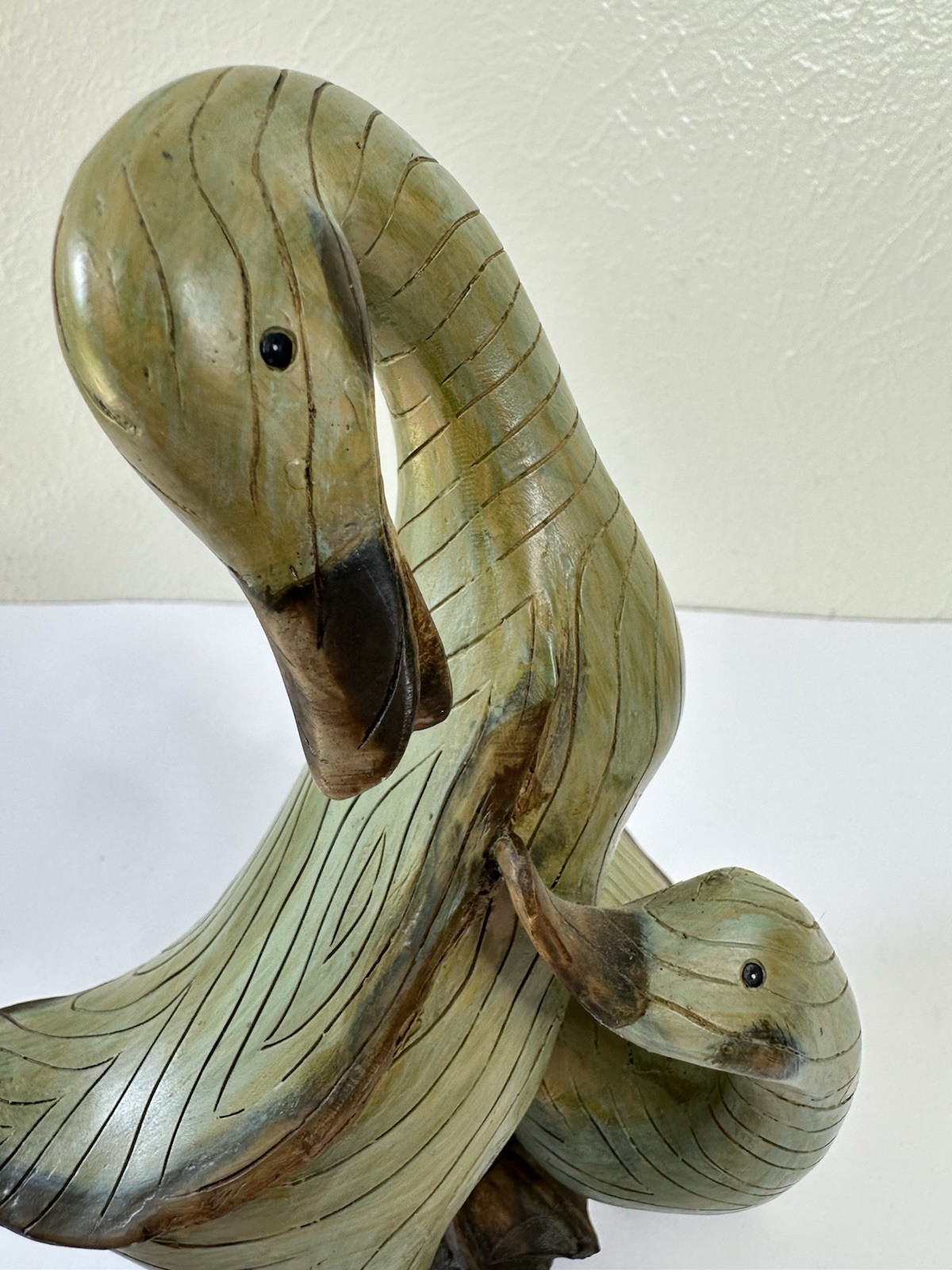 Vintage Resin Composite “Lover Ducks” Figurine Tii Collections Farmhouse Style