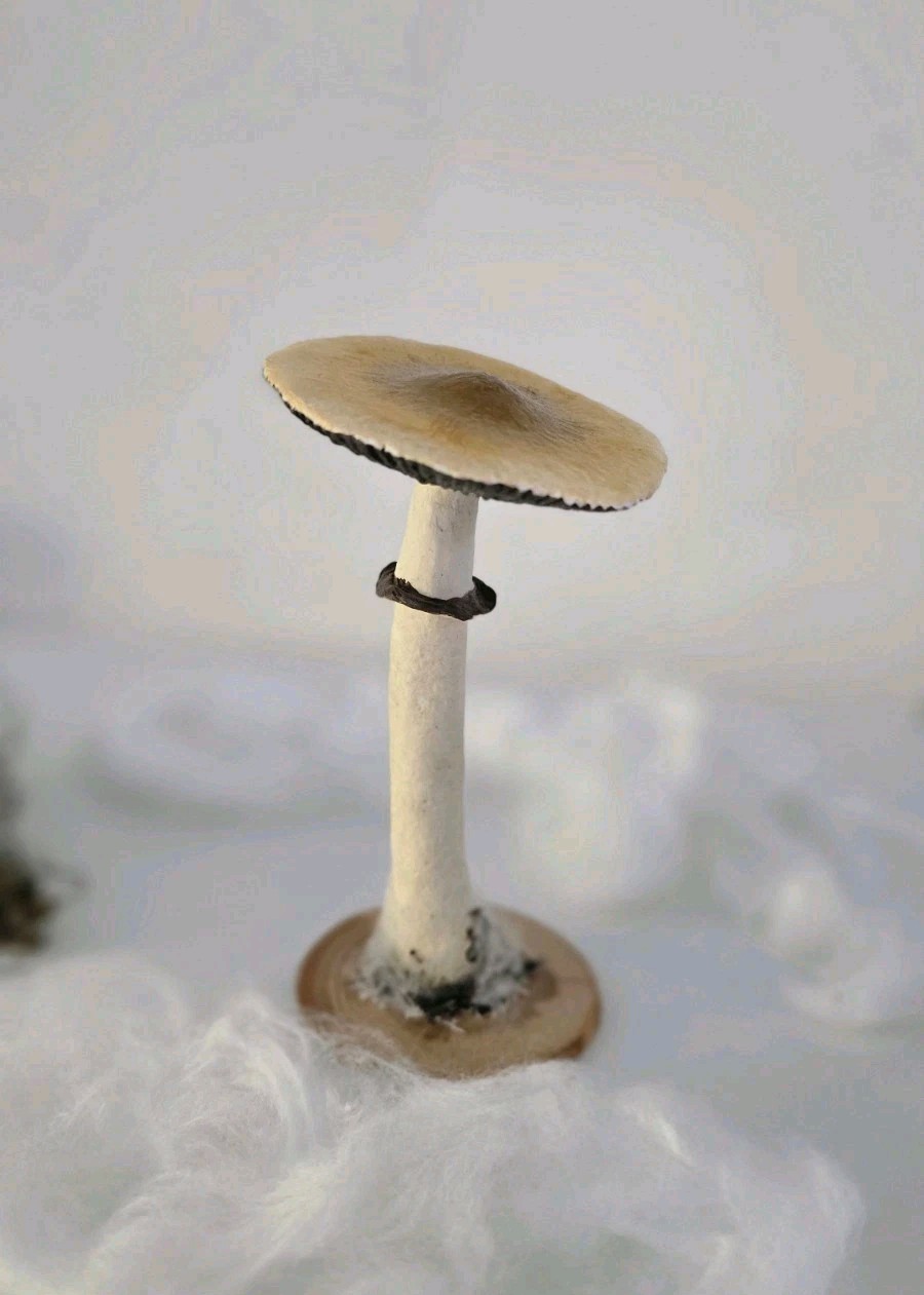 Magic Mushroom Handmade Figurine Realistic Magical Mushroom Sculpture