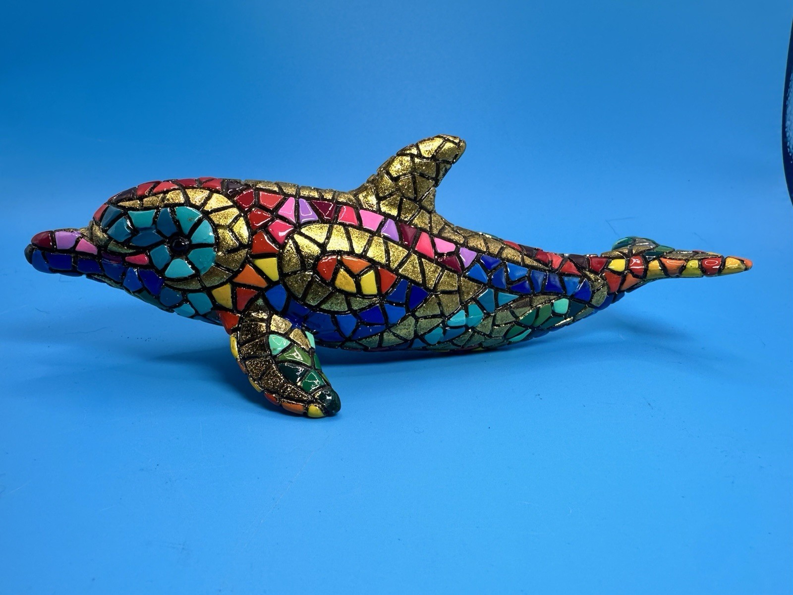 Vintage Barcino Mosaic Dolphin 7” Barcelona Spain