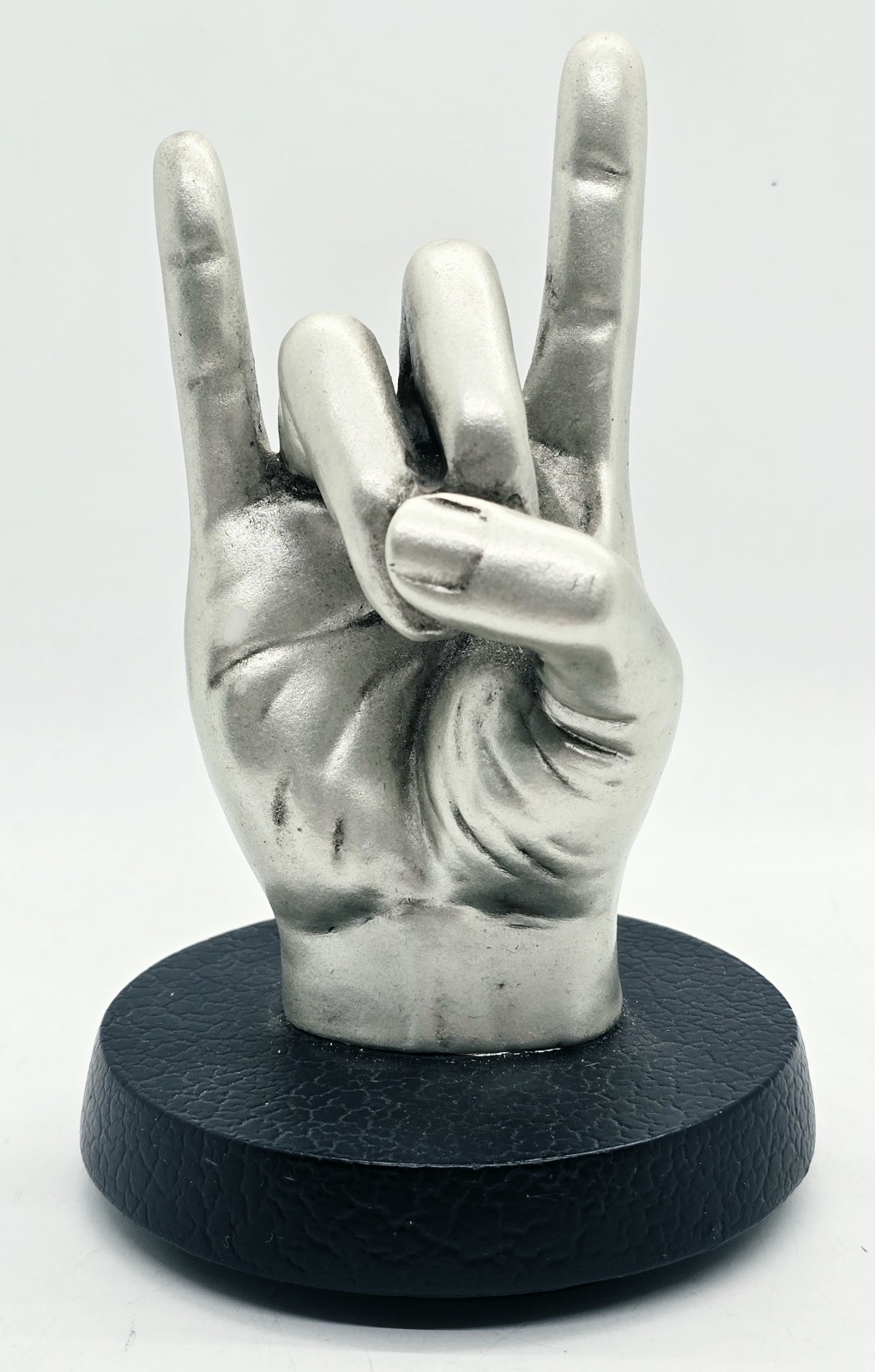 Rare Metal Figure Hand Sculpture Rock On! Hand Statue The Journey Is The Reward