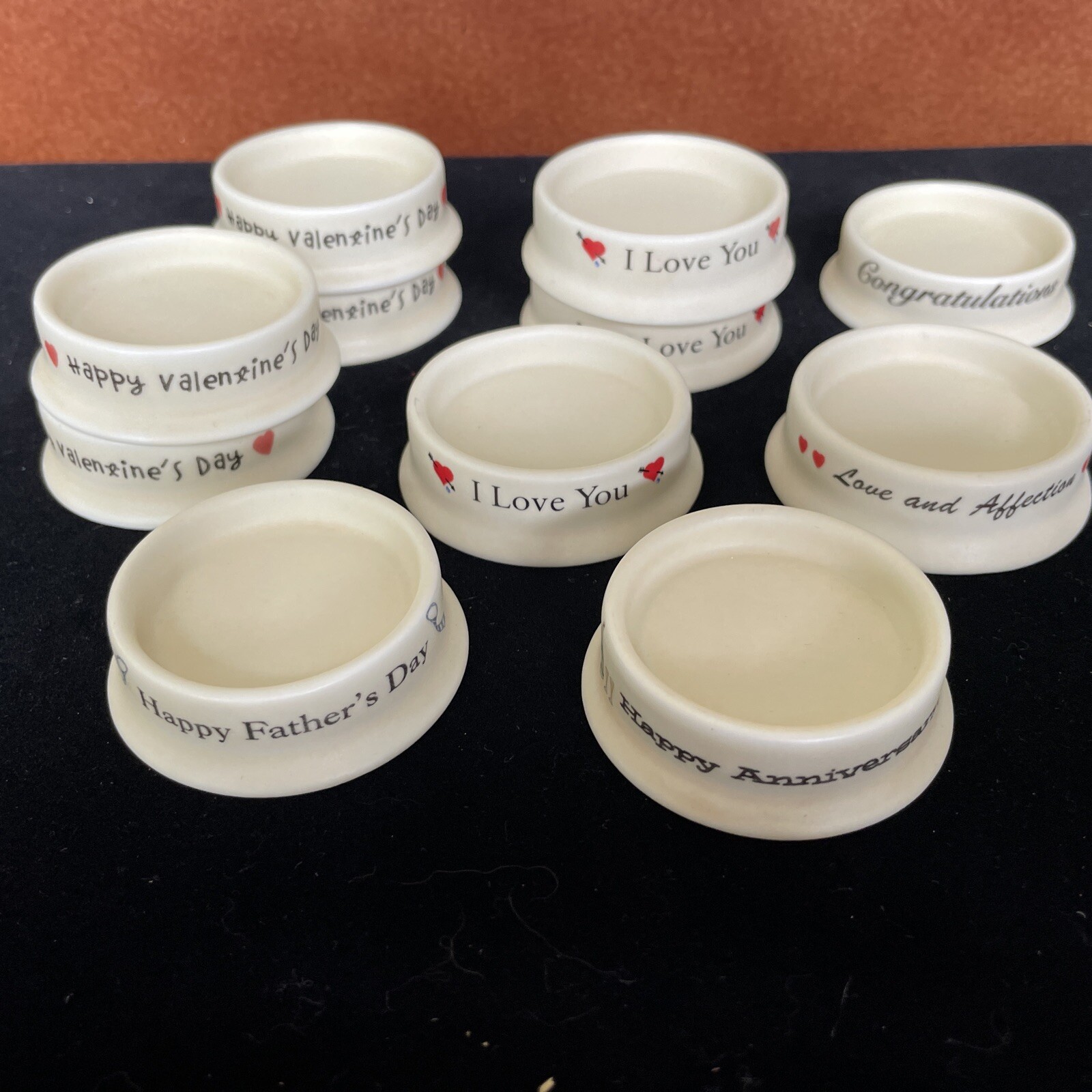 Goebel Hummel Lot Of 11 Stands. See description for list of stands.
