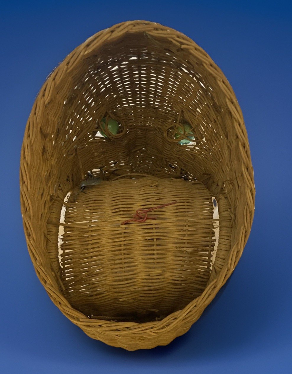 Unique Wicker Rattan Tiger Panther Wall Decor Head See Photos 11” H x 7” W