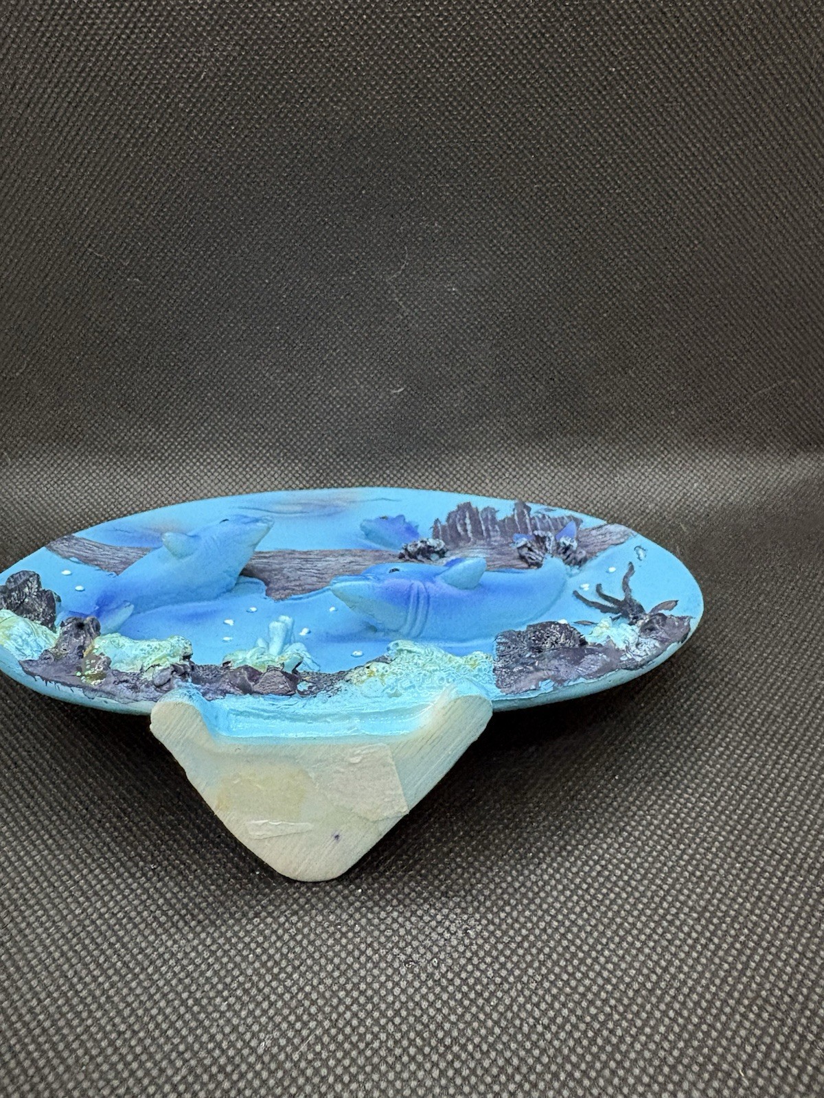 Dolphins Ocean At Night 3D Ceramic Scene