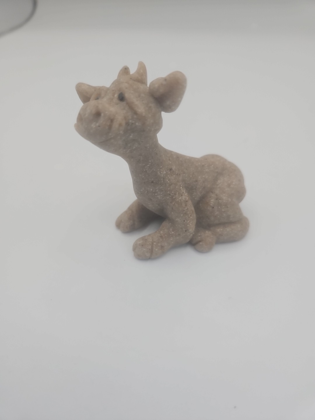 Vintage Quarry Critters Clover Cow Second Nature Design 2000 Faux Stone Figurine
