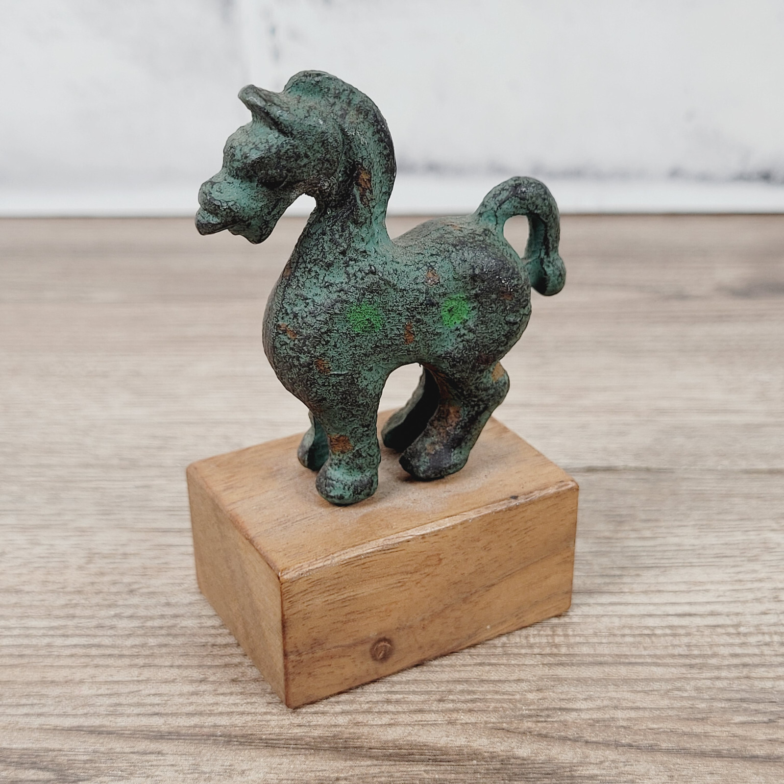 VINTAGE BRONZE CHINESE HORSE FROM ART INSTITUTE OF CHICAGO ALVA MUSEUM REPLICAS