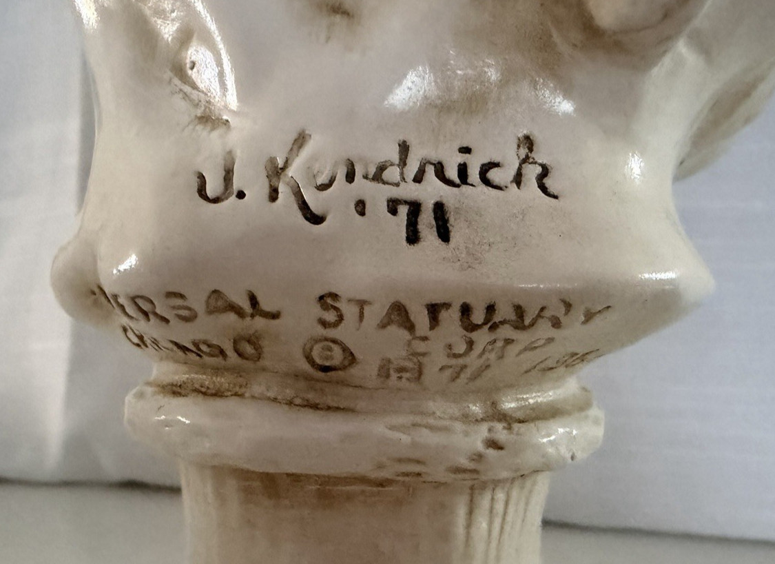 Vintage 1971 Universal Statuary Corp. Chicago “The Music Lesson” 136B 136G