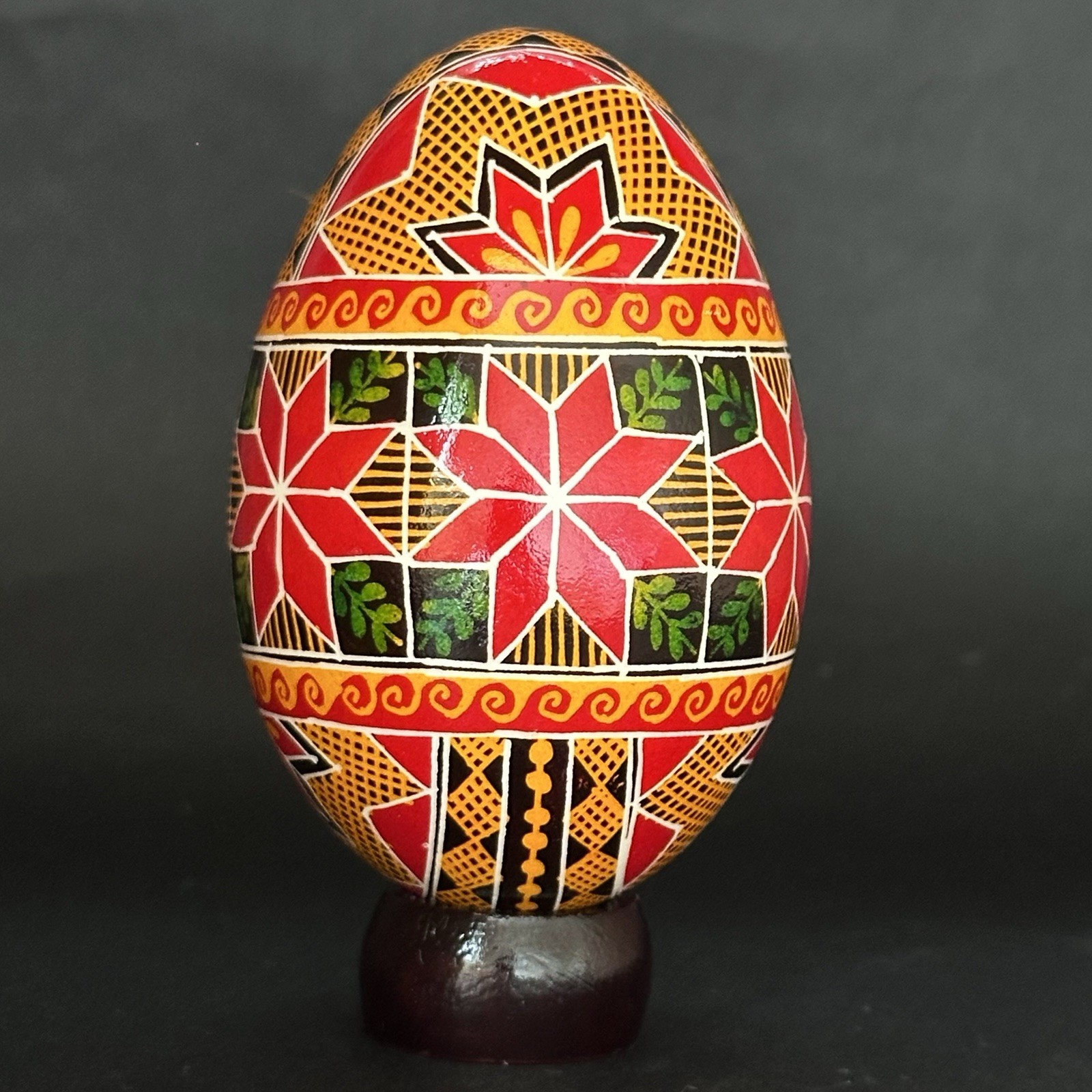 Real Ukrainian Pysanky. Goose Pysanka. Hand made Hutsul Easter Eggs Best Gift