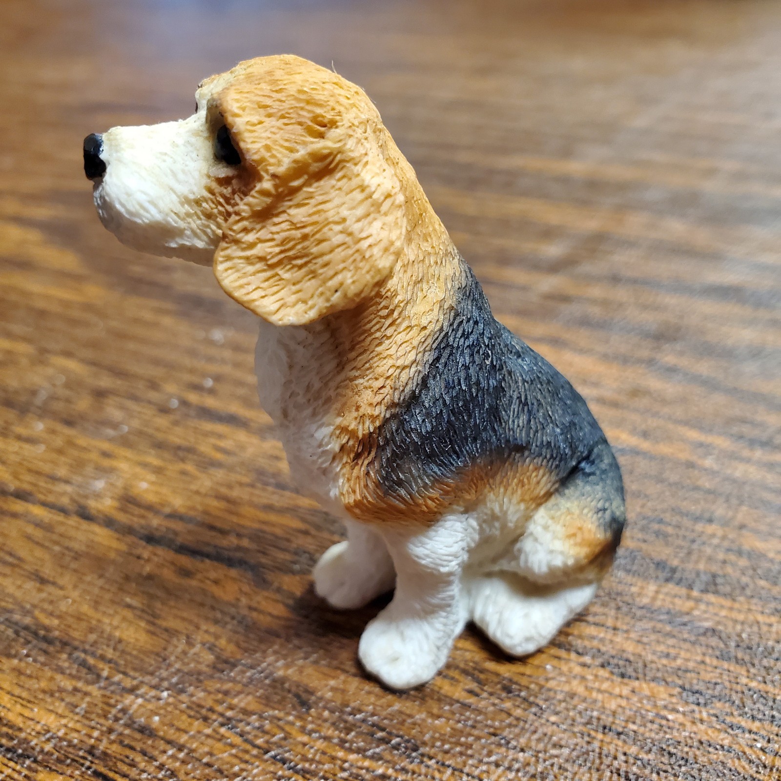 Vintage 1990s 3.75” Realistic Beagle Puppy Dog Figurine Cute Animal Companion