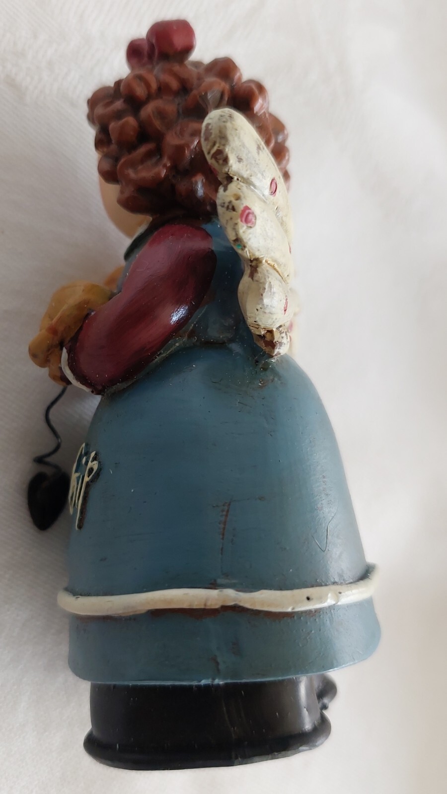 Vintage Young’s Angel Of Friendship Christmas Figurine Cat Lover Decor