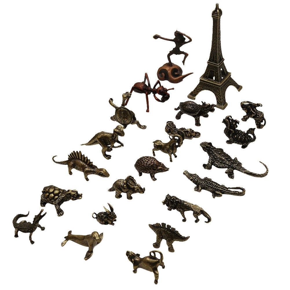 Qing Dynasty Solid Bronze Animal Figurine