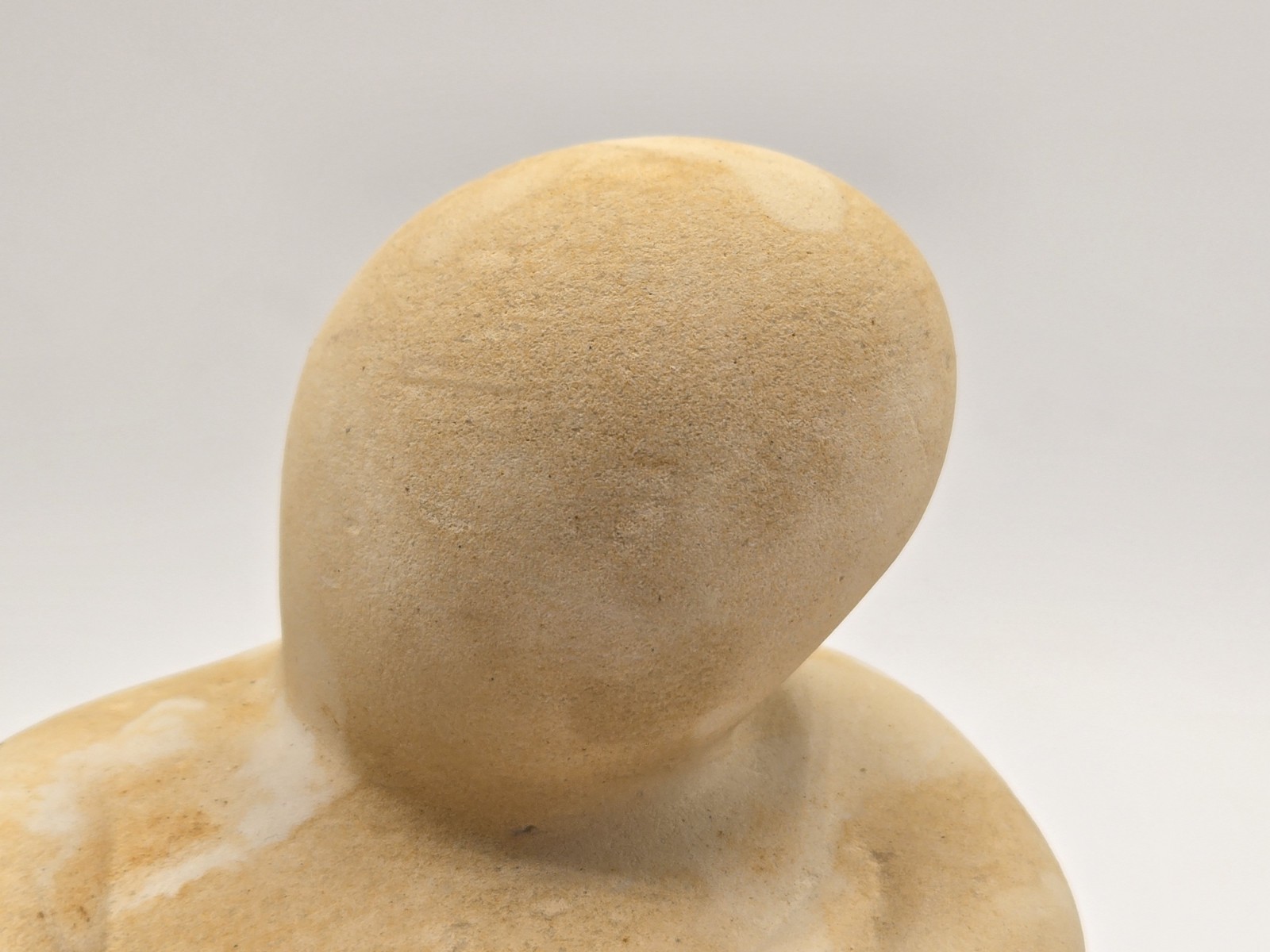 Joe Xuereb Handcarved Abstract Sculpture Seated Figurine