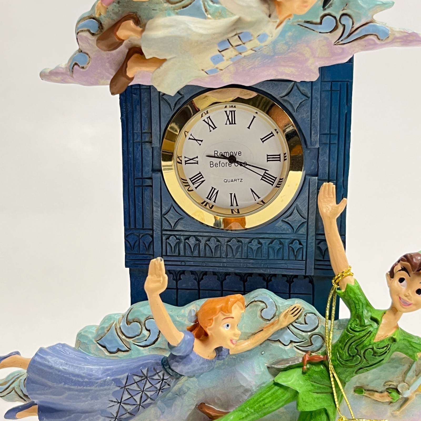 Jim Shore Disney Traditions Peter Pans Clock Figurine 6015025