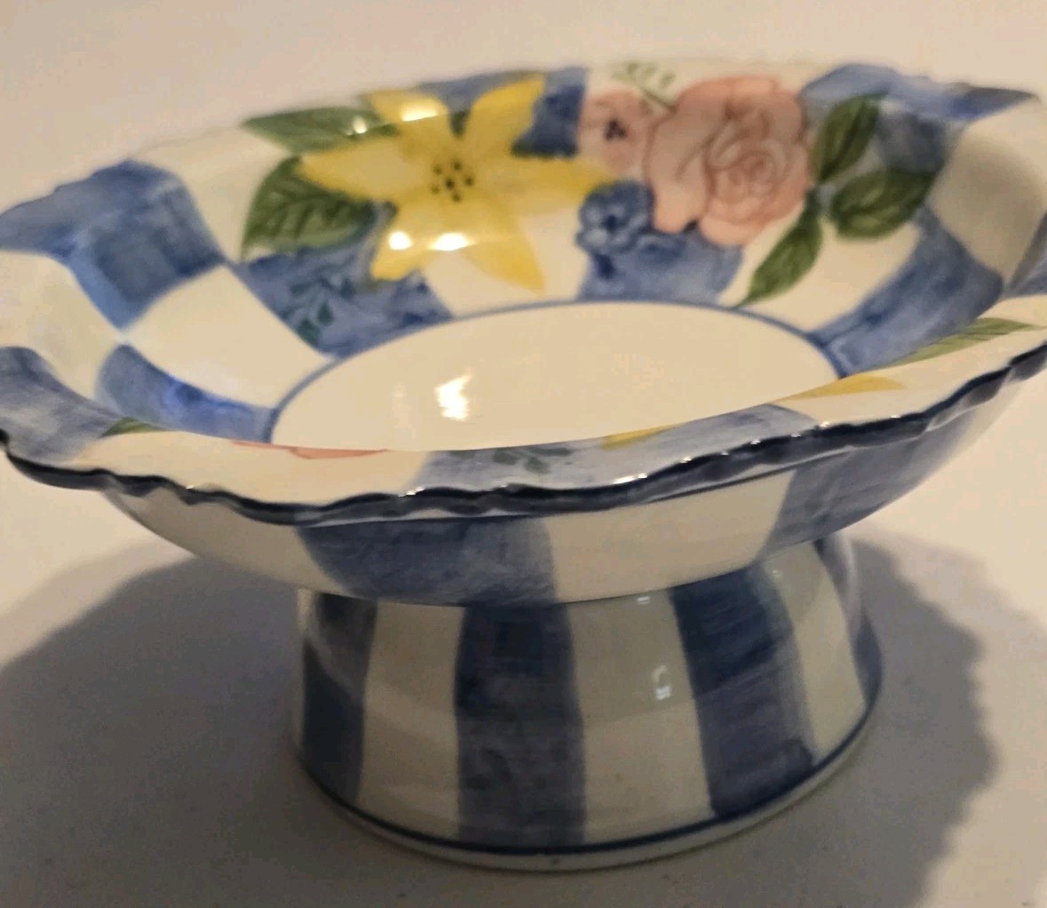 Andrea by Sadek Candy Dish Charles Sadek Import Floral Pedestal Footed