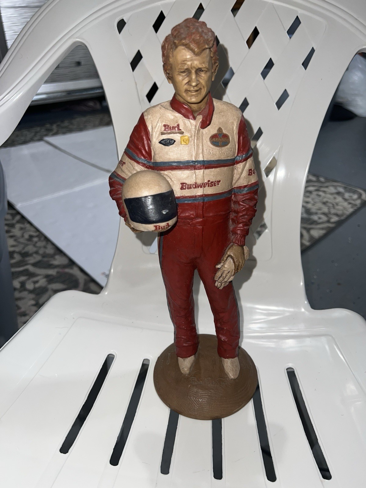 Vintage Tom Clark BILL ELLIOTT Sculpture Figurine Nascar Budweiser