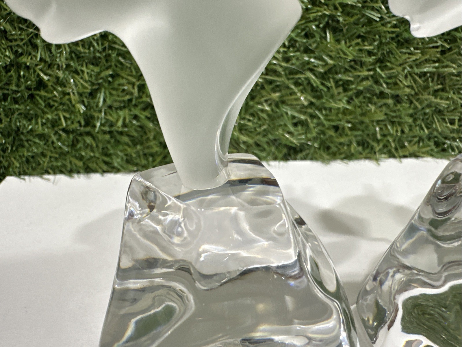 Swarovski Ebeling & Reuss Panther Cougar Head Frosted Clear Crystal Lot Of 2