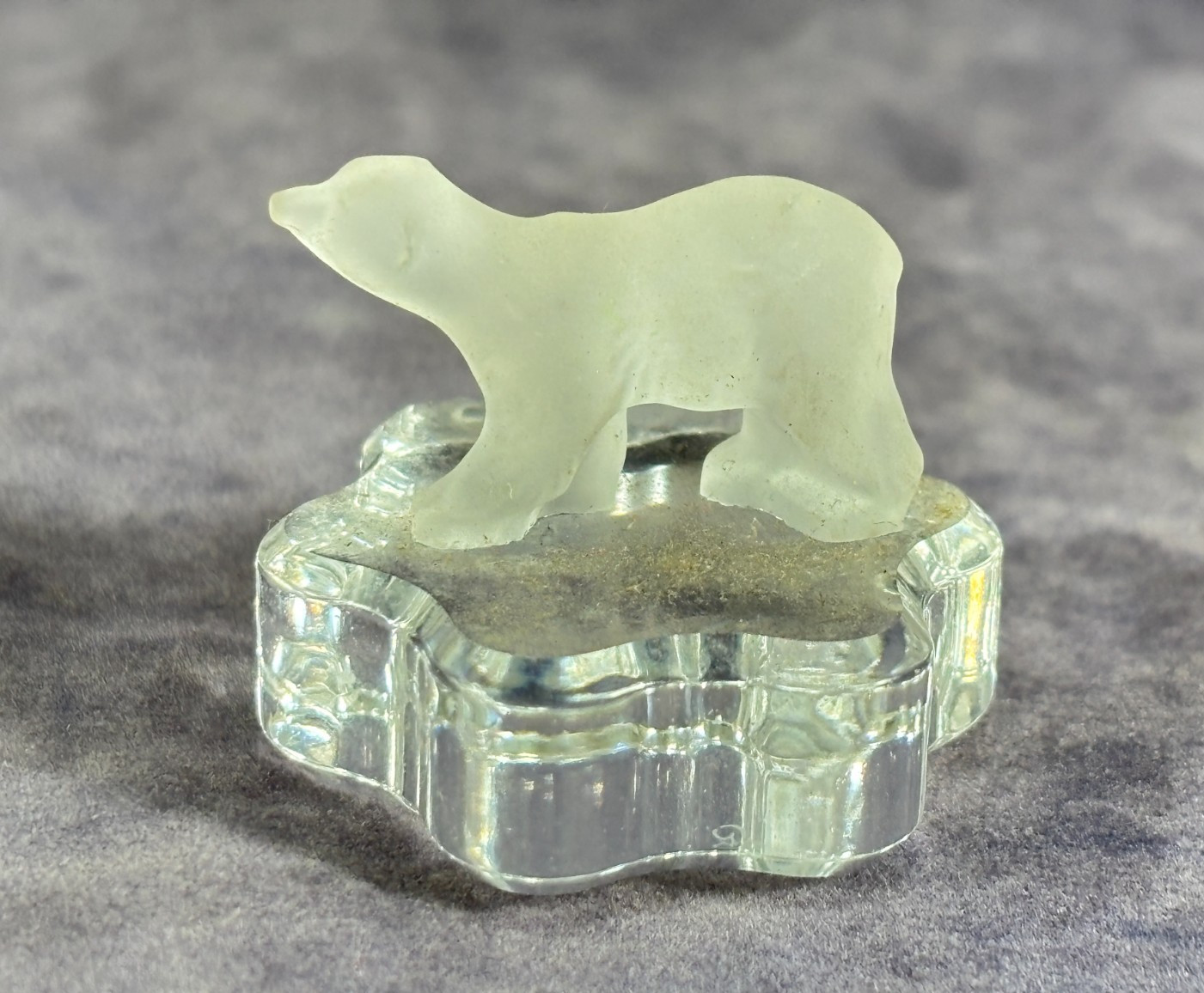Set of 2 – Vintage Swarovski Ebeling & Reuss Polar Bear and Teddy Bear Frosted