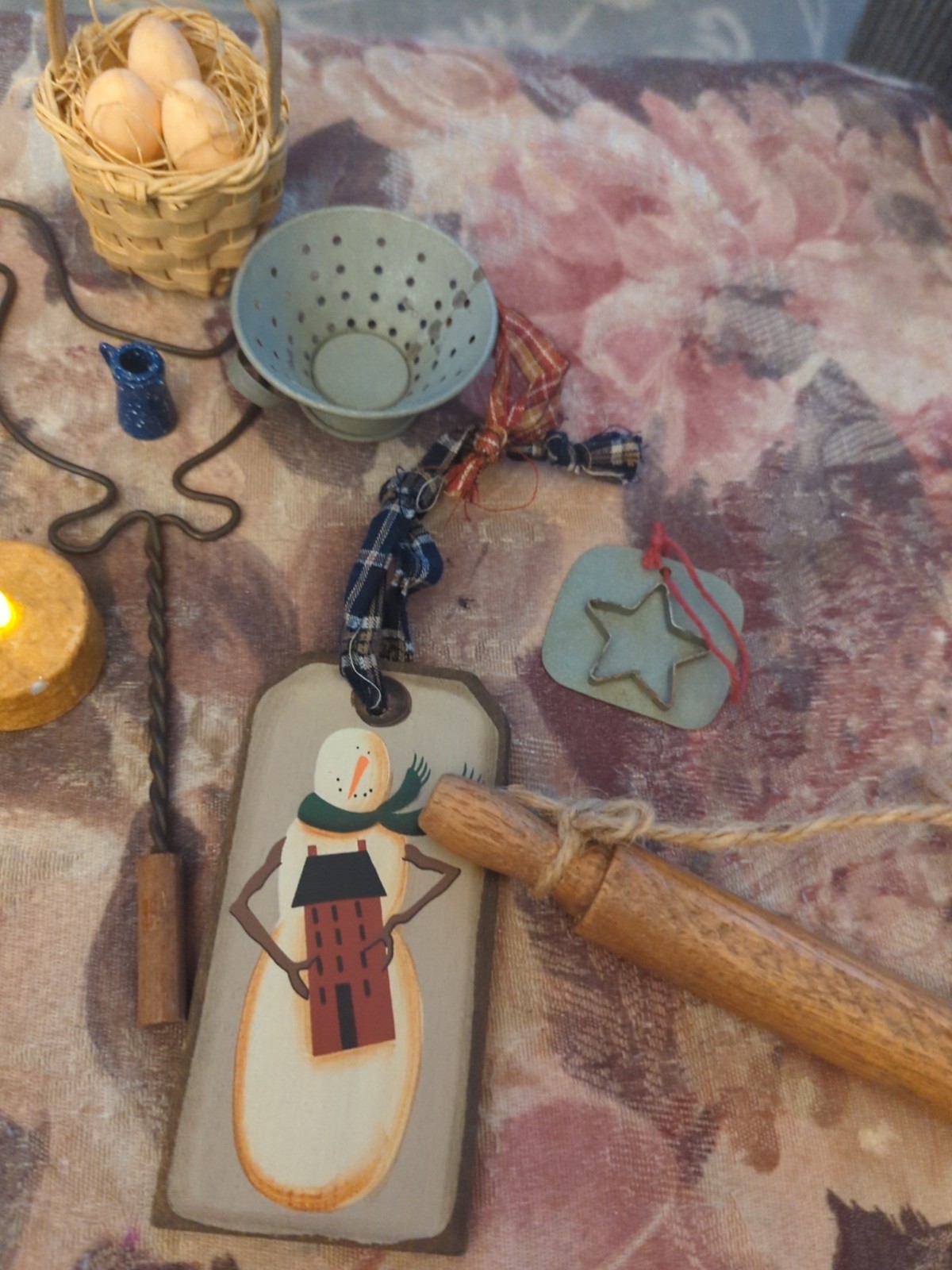 Lot of Vintage Miniature Wall Decor / Metal Figurines – Nautical & Rustic Theme