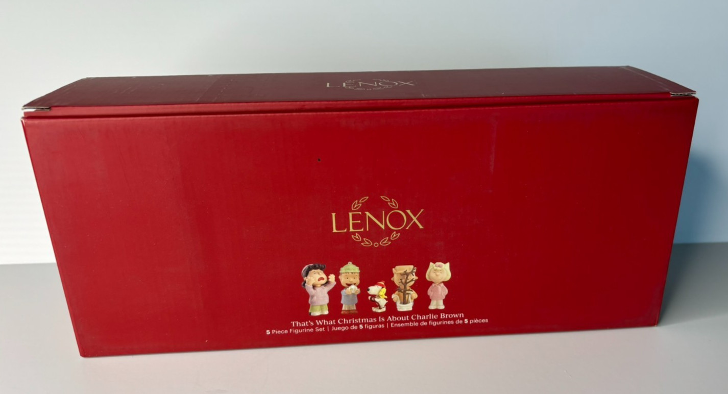 Lenox Charlie Brown Peanuts Set “That’s What Christmas is About Charlie Brown”