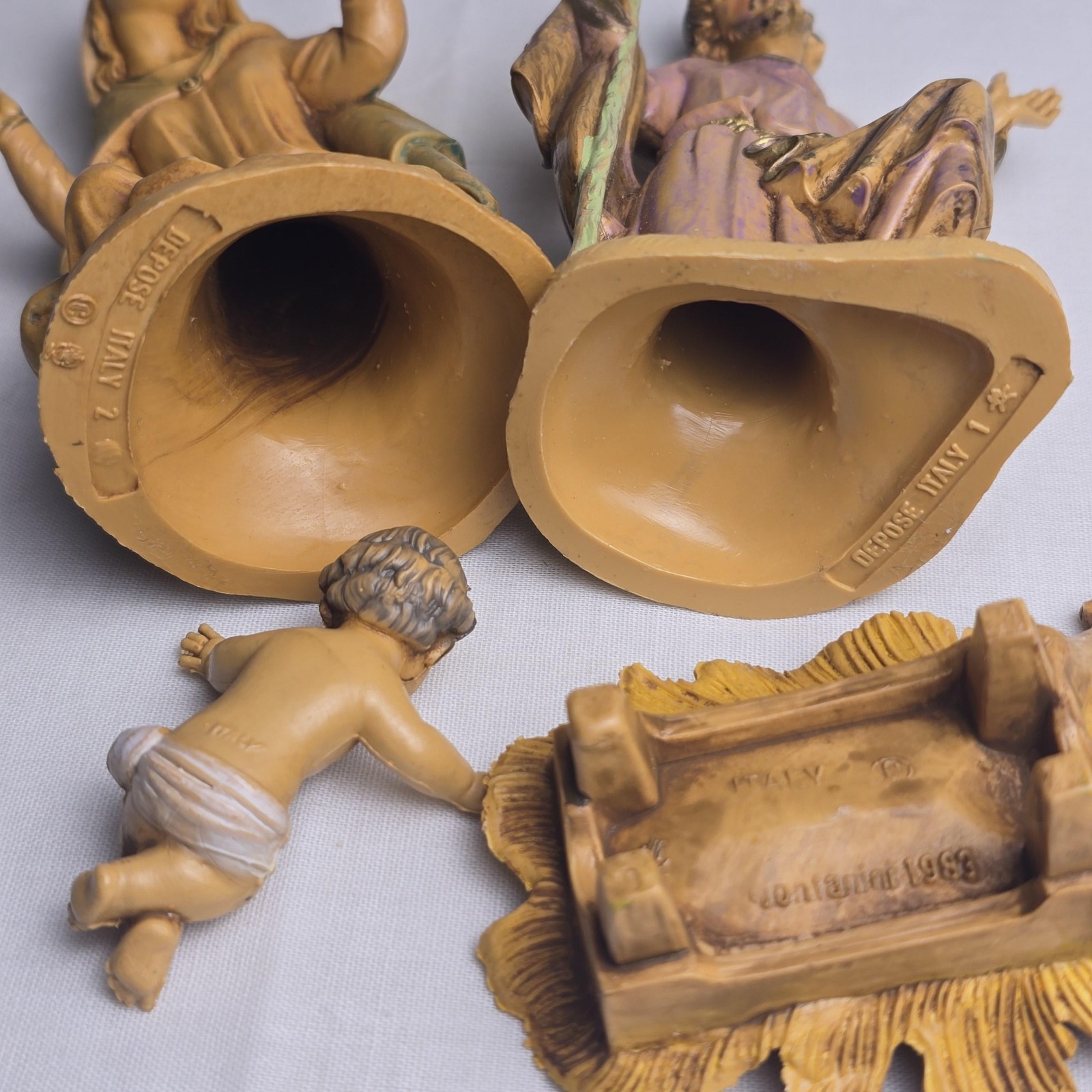Vintage Fontanini By Roman Nativity Set 16pc 3in Figures Multicolor Christmas