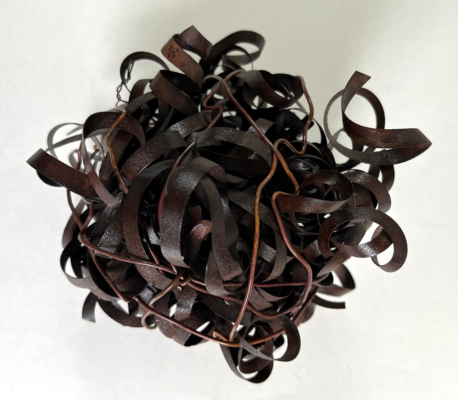 Kathryn Arnett Interwined Metal Strips Sculpture Abstract Contemporary Art