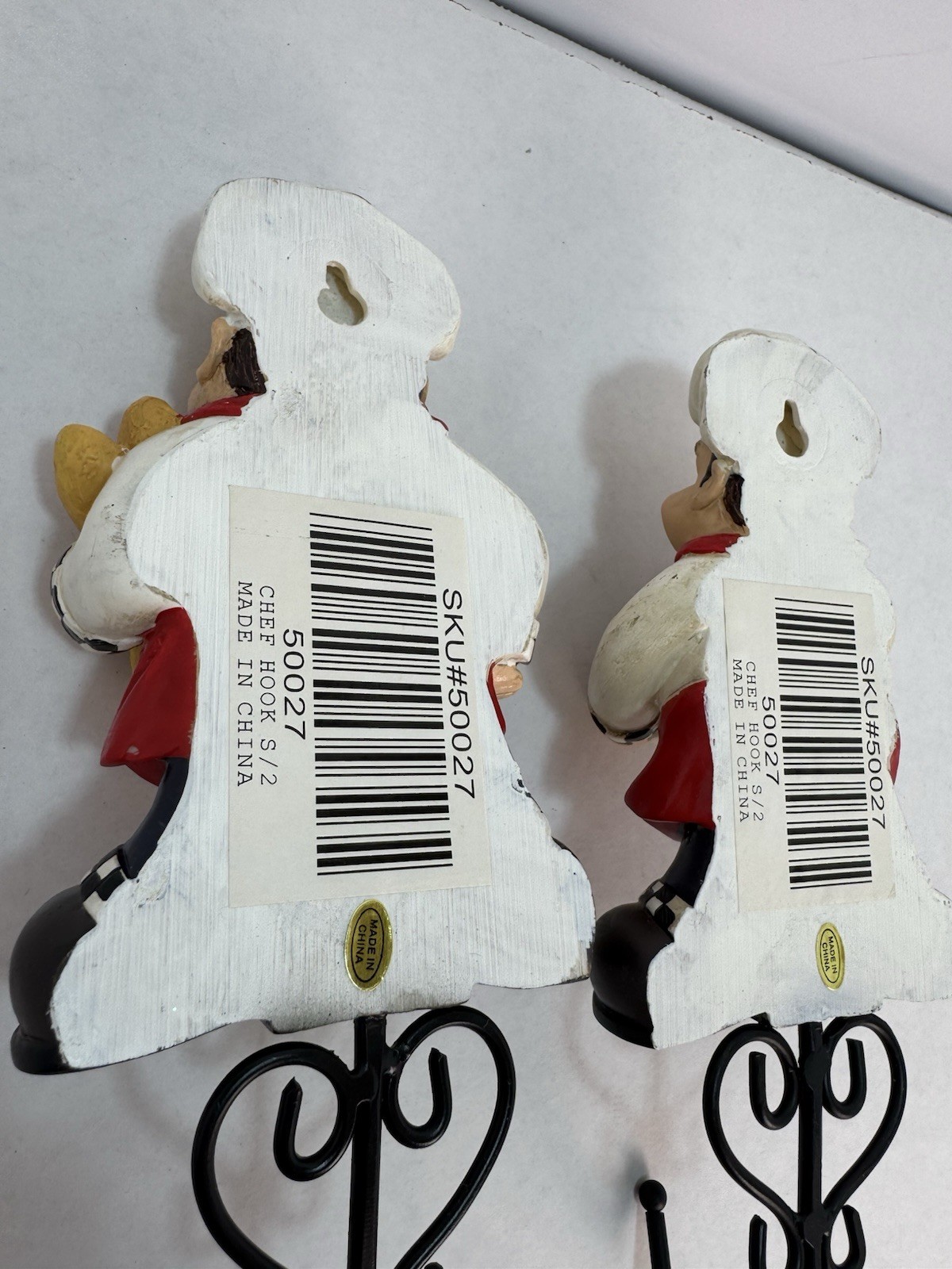 Interesting Chef Figurine 6″ F/Towel Hanger W/Hook. Good Kitchen Decoration