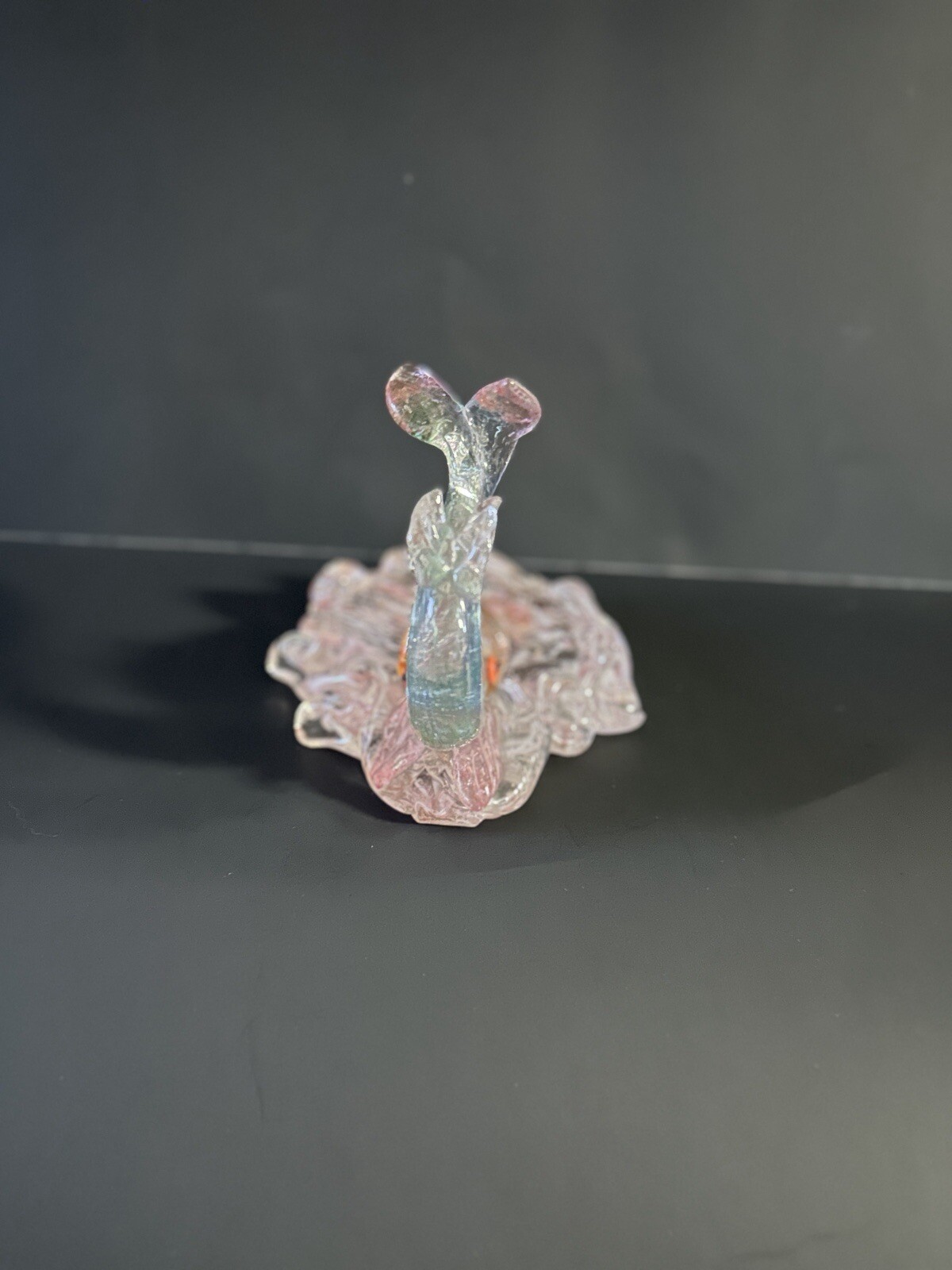ZBS Czech Bohemian Art Glass Stanislav Halama Koi Fish Figurine Bowl Sculpture