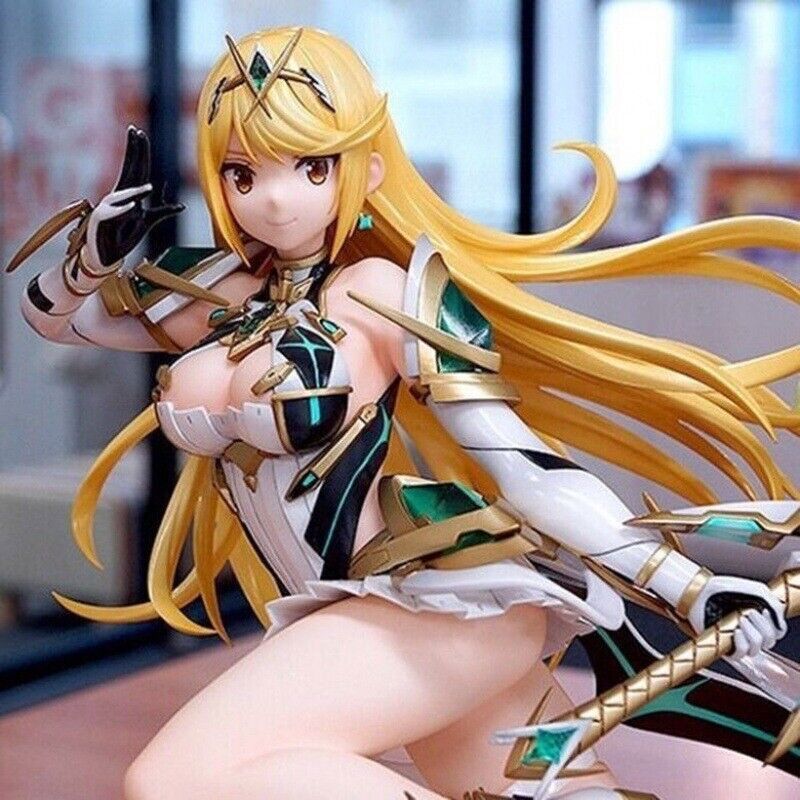 27cm Xenoblade Chronicles 2 Mythra Pyra PVC Action Figure Anime Statue Doll Toy