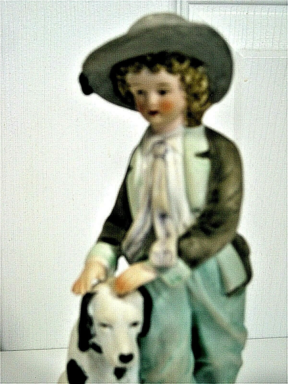 Vintage Ethan Allen Boy with Dog Girl with Dog figurines 3213A GIFT