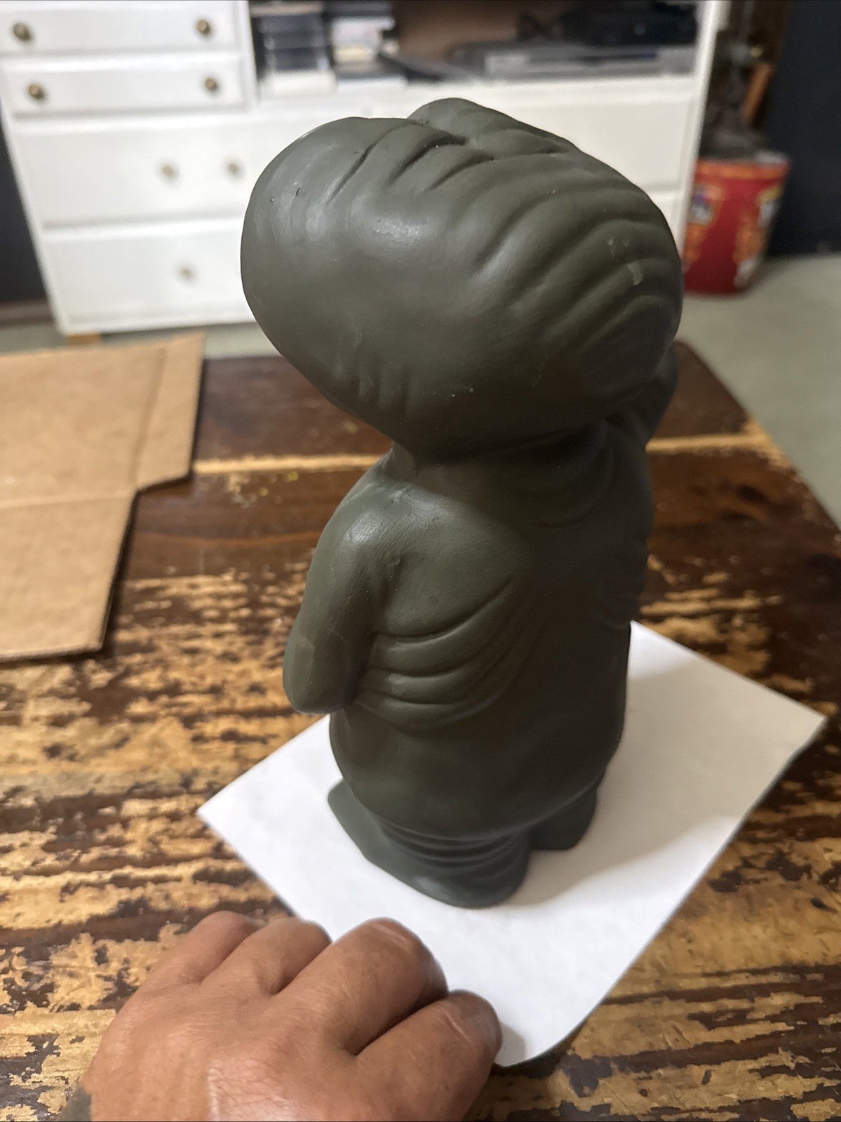 1980s Rare Vintage Ceramic 9.5” ET Figure Statue Extra Terrestrial Phone Home