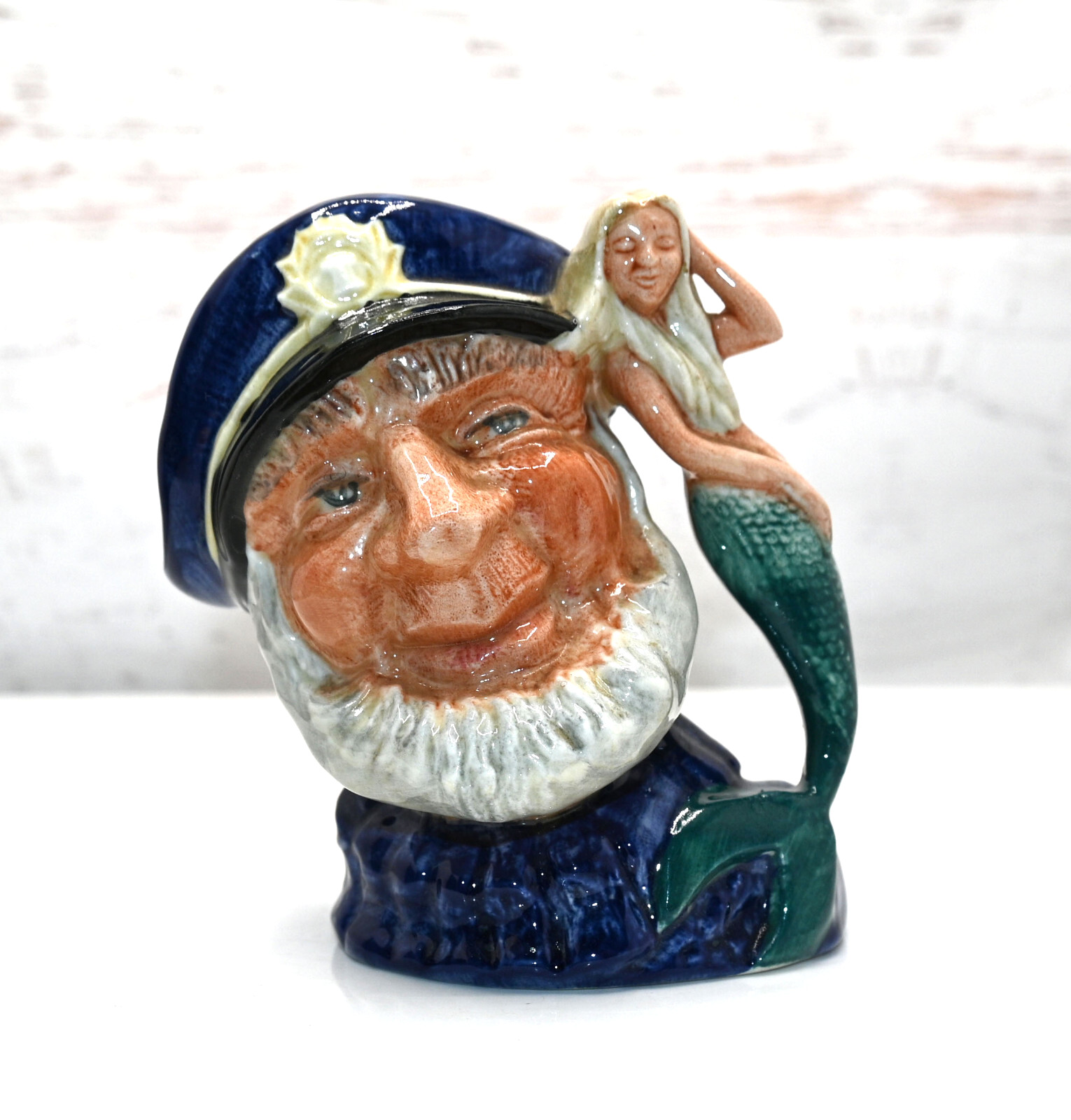 VTG 1960 Royal Doulton Toby Jug Mug Old Salt 4” Character Figure D6554