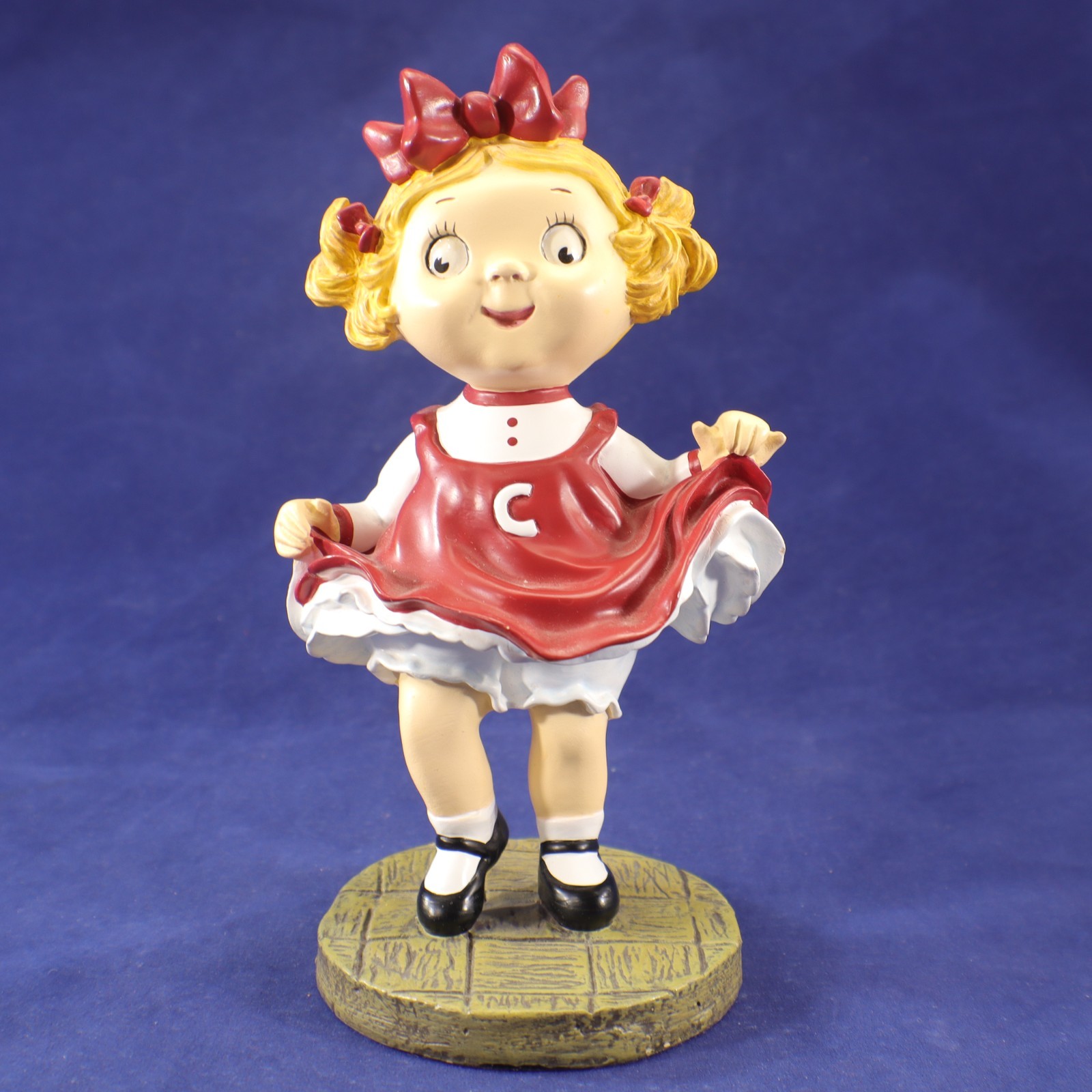 Campbells Kids Figurine LETS DANCE Danbury Mint Ceramic 1997 Vintage