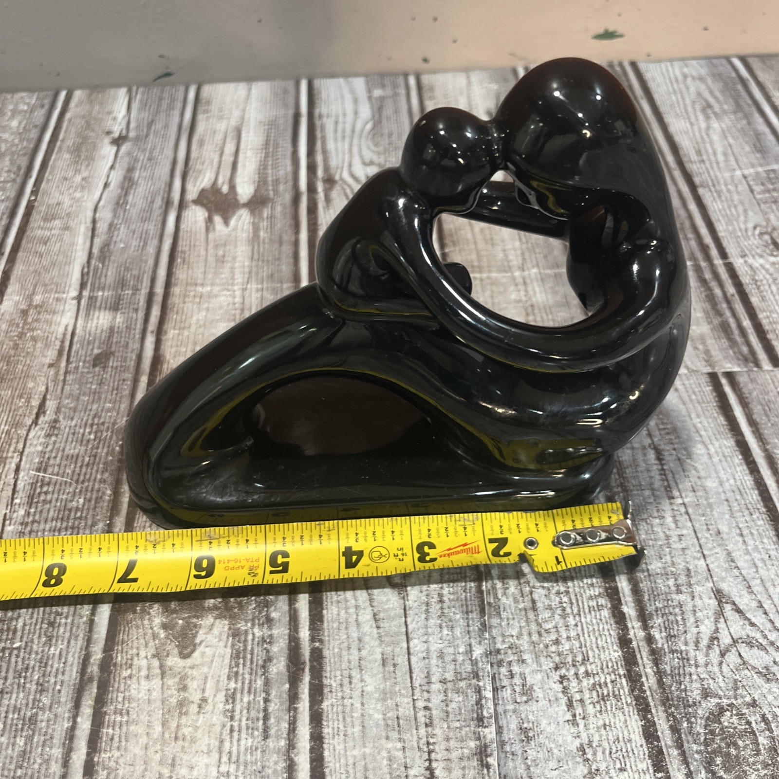 Vintage Ceramic Mother And Child Statue Joy Of My Heart Black Gorgeous