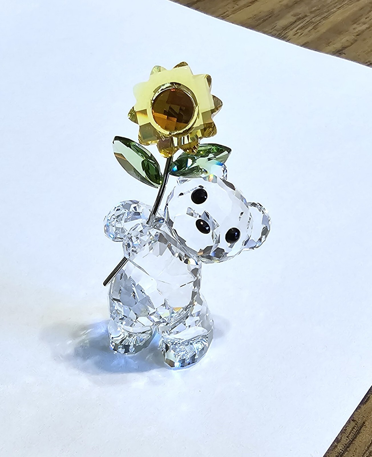 🌻 Swarovski Crystal 2006 “Especially for You” Kris Bear Figurine, Sunflower NIB
