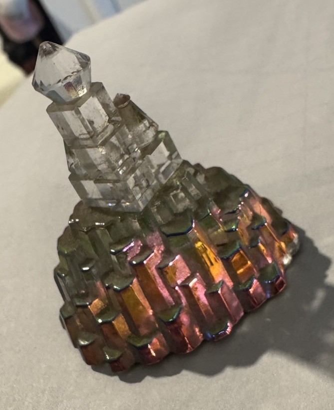 Crystal De Lites By Manon Castle Figurine 1 3/4 x 1.5 Made in Austria No Box EUC
