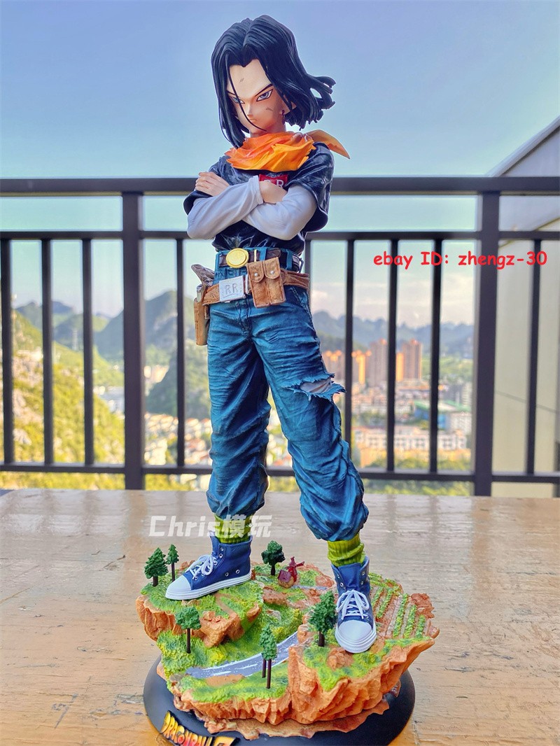 1/6 Scale Android 17 Statue Figure Resin Painted GK Model W/Bust Collection Gift