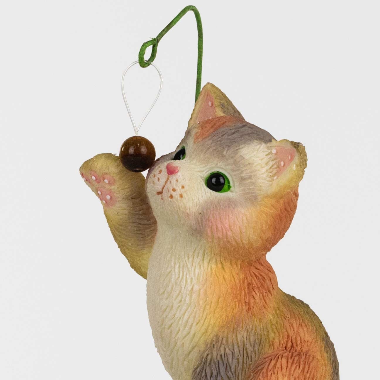 Calico Kittens Cat Playing with Toy on Book Stack Figurine 686573 Unexpected New