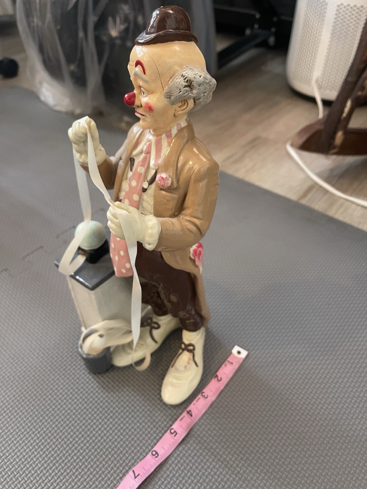 Vintage Judi’s Pastime Clown Figurine, Signed, 1983 From The NY stock Exchange