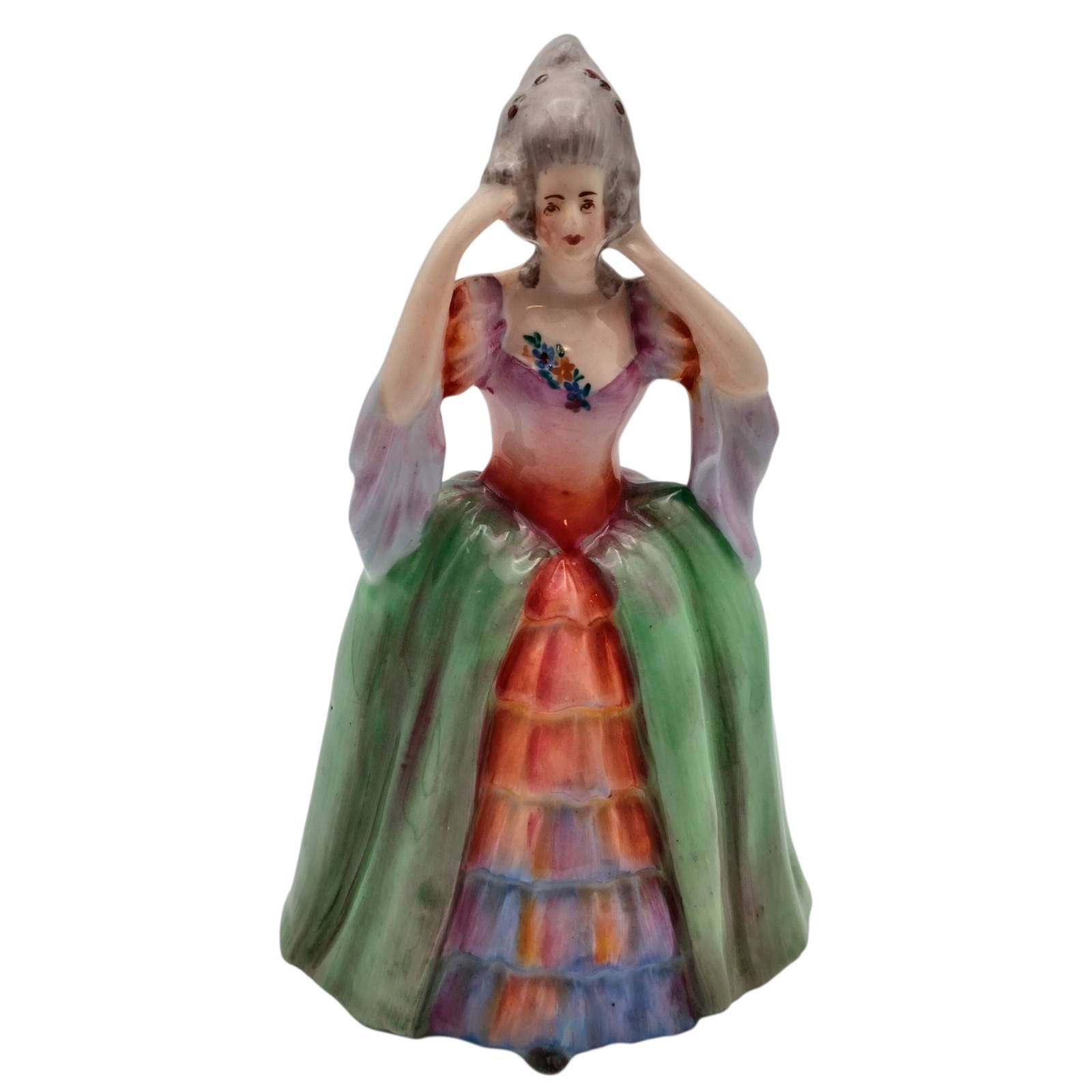 Rosina Bone China Pamela Figurine 18th Century Court Lady England 5.5”