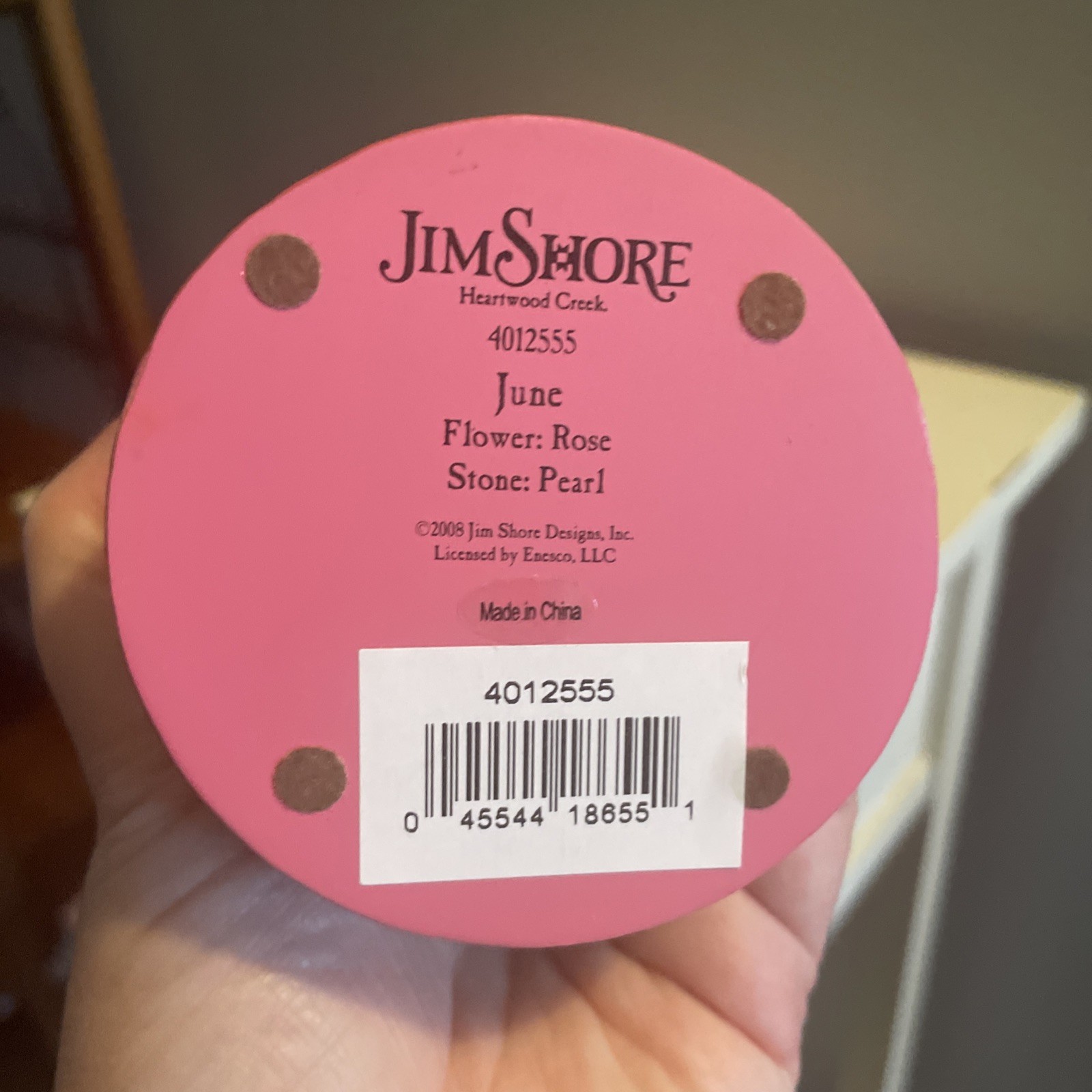 JIM SHORE ANGEL June Rose Pearl (c) 2008 #4012555