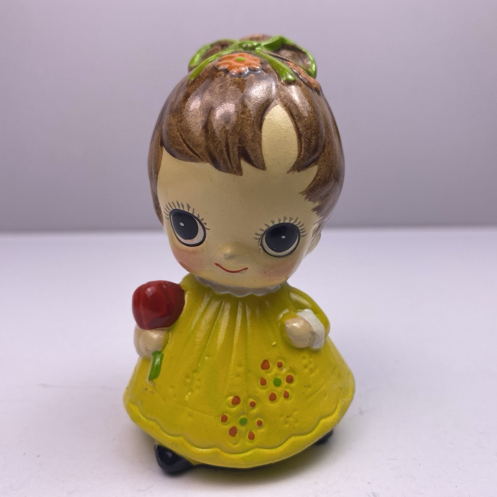 Josef Originals October Birthday Vintage 1960s Big Eye Girl Figurine Japan