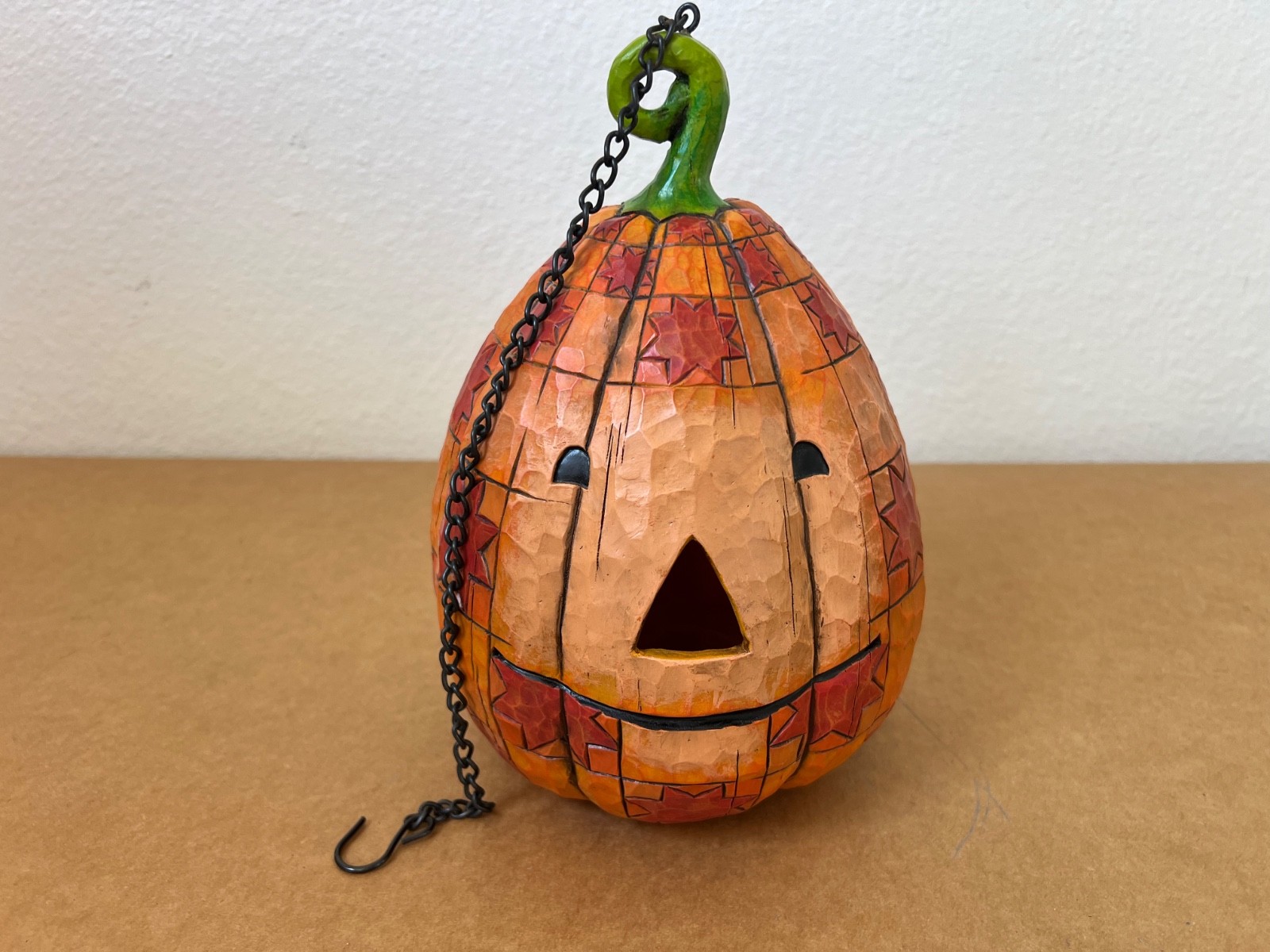Jim Shore 2006 Hanging Pumpkin Bird House Yard Art Heartwood Creek 40005333