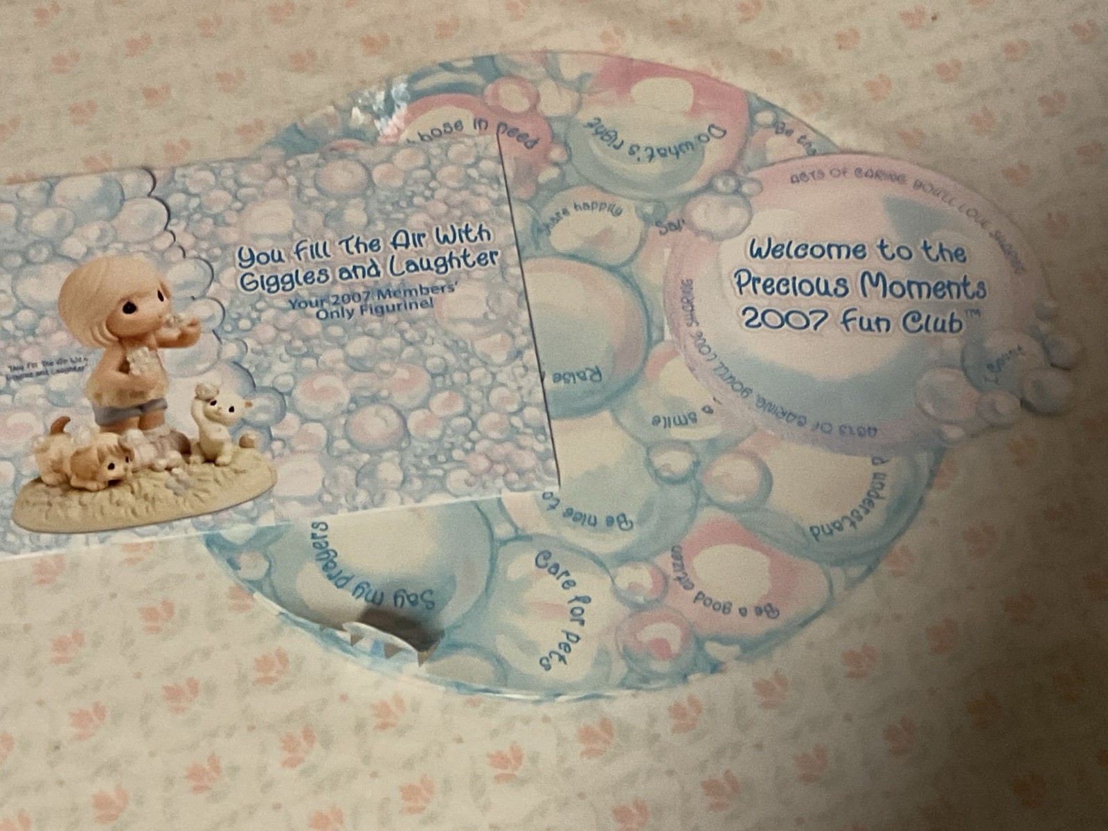 Precious Moments “Bubbling Over With Fun” 2007 Membership Fun Club #FC790005 New