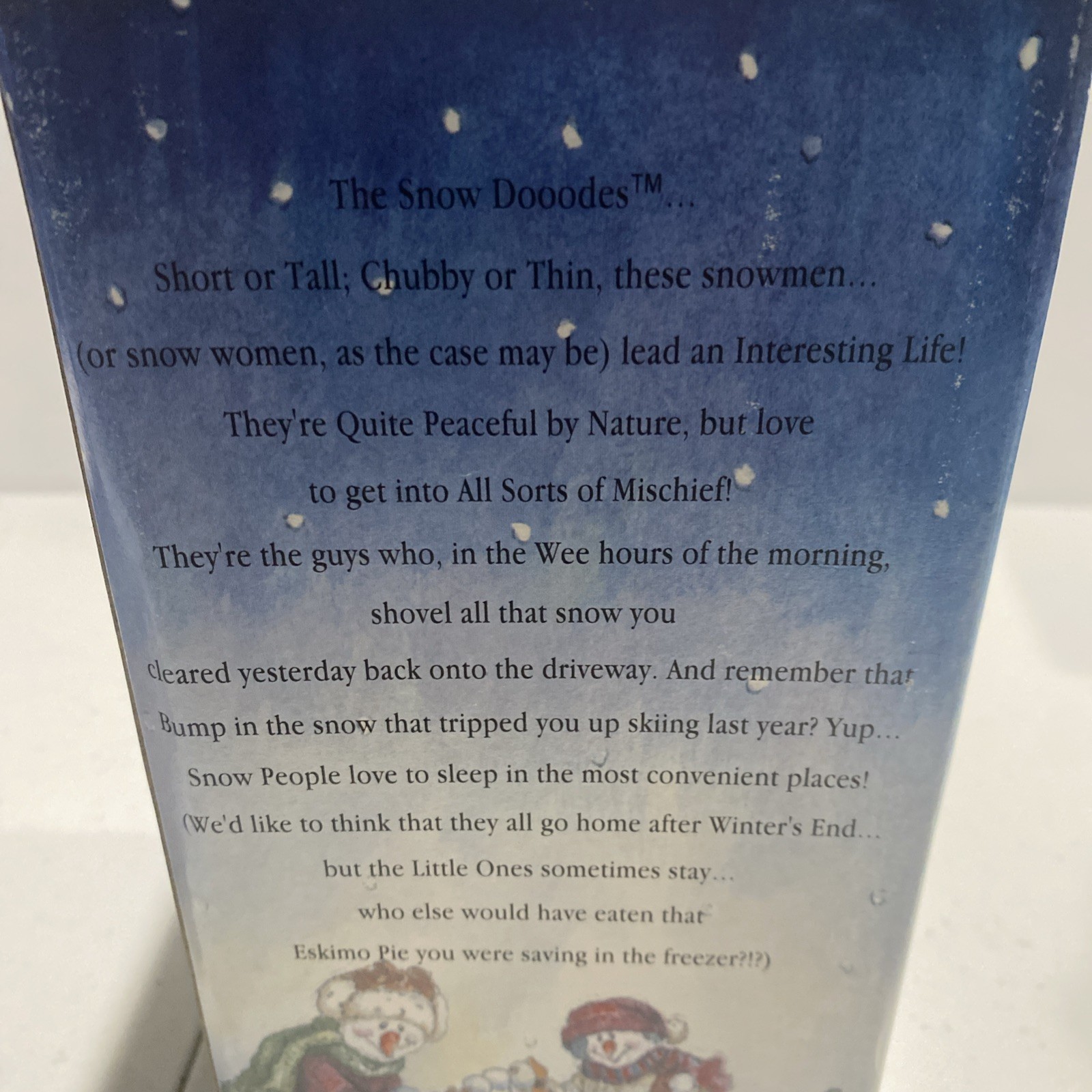 Snow Dooodes 2001 BOYDS #36517 Mrs G Clef Halfnote…Two Part Harmony