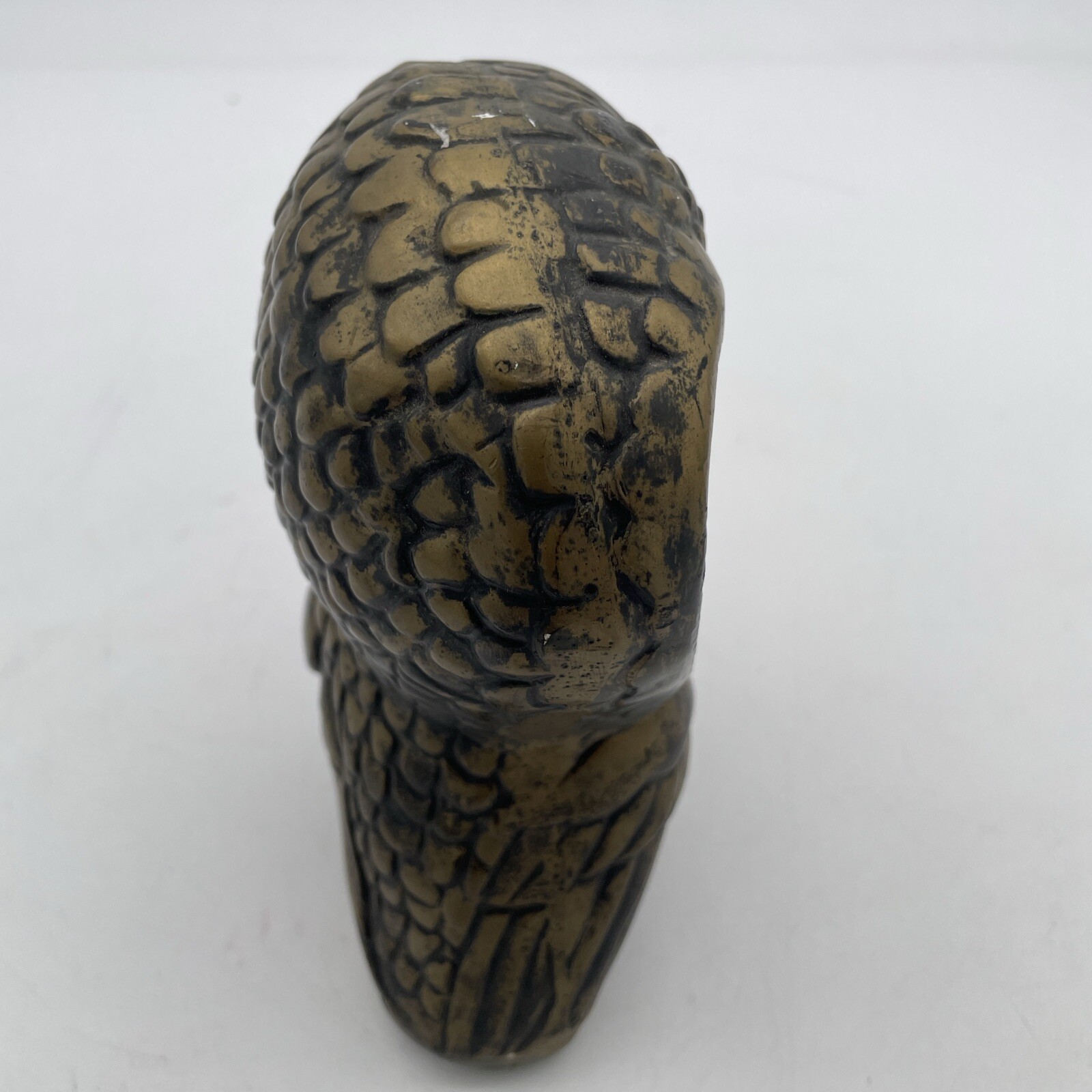 VINTAGE MCM OWL PAINTED CERAMIC FIGURINE 6.25 In