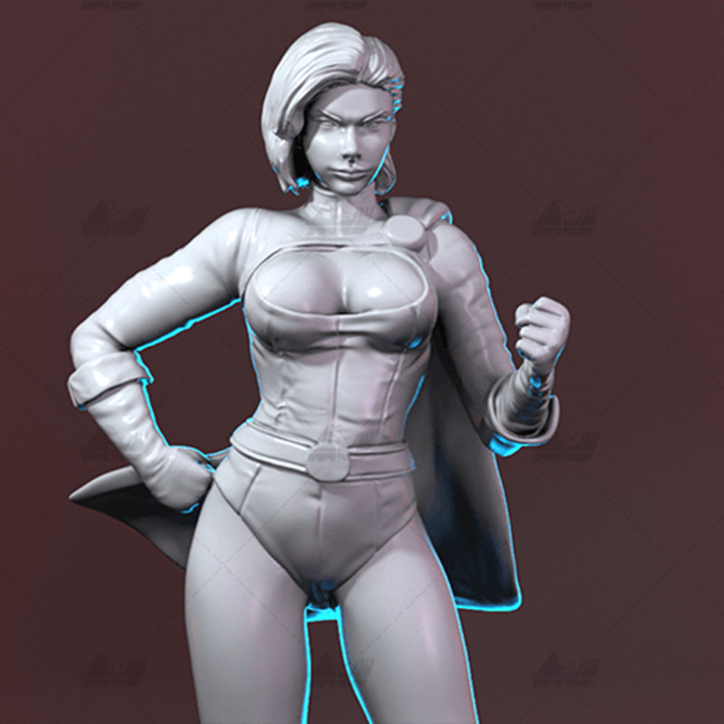 Power Girl DC Comic Unpainted Figure Blank Kit Model GK 29cm Hot New Toy Stock