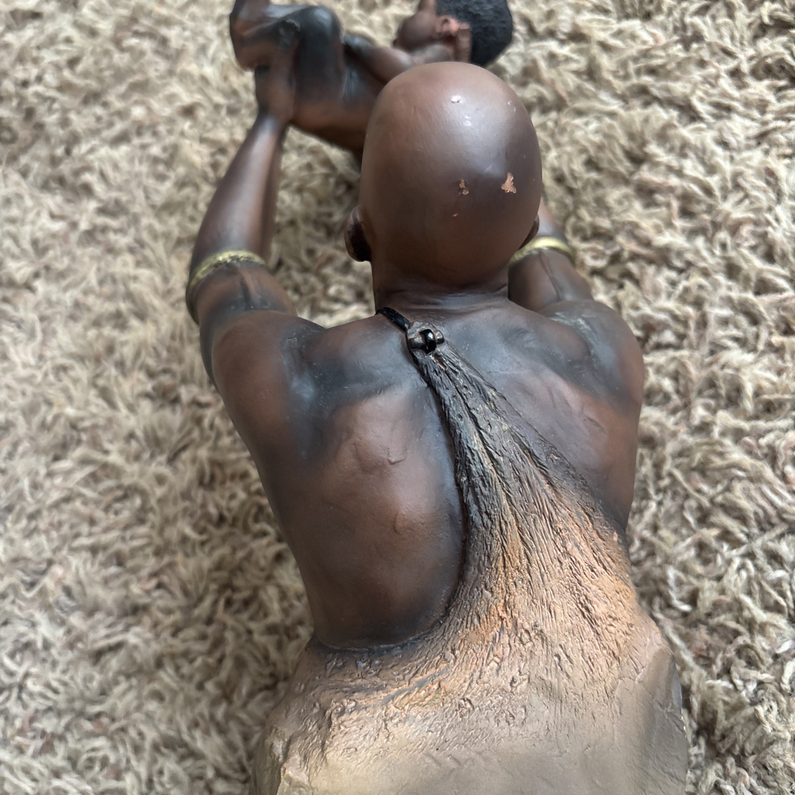 Dave Grossman Creations Legacy Series Figurine 1998 African man with Child 517