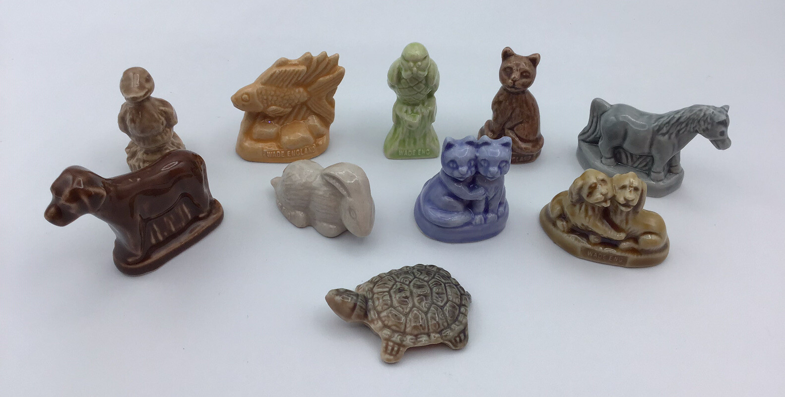 Lot of 10 Complete Set -Wade Red Rose Tea Figurines – Pet Shop Friends 2006-2008